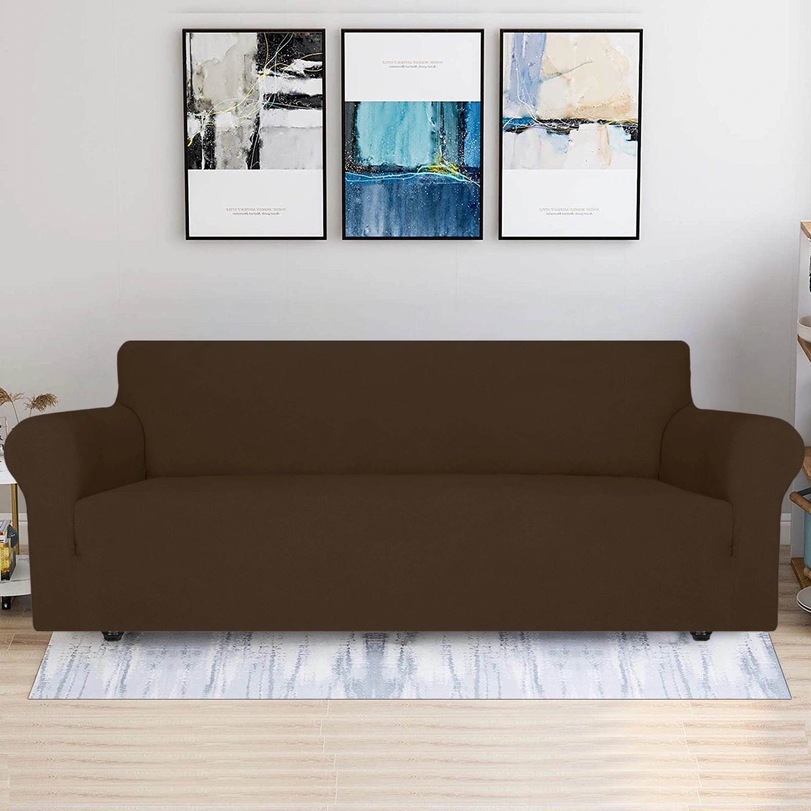 YSTYLE 4 Seater Sofa Cover - Elastic, Non-slip, Pet-friendly, Washable, Winter-friendly-Interwoven Pattern