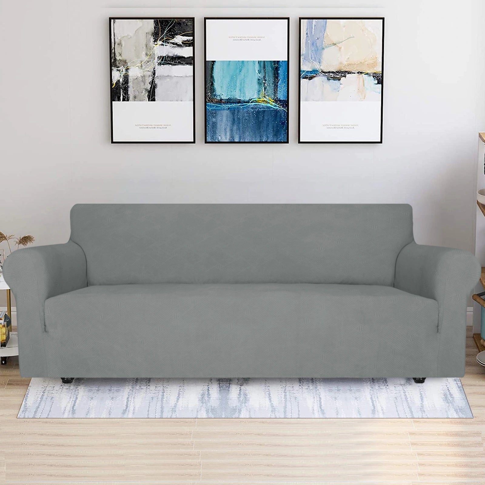 ESTILO 4 Asientos Cubierta de Sofá - Elástica, Antideslizante, Amigable con Mascotas, Lavable, Invernal - Patrón Entrelazado