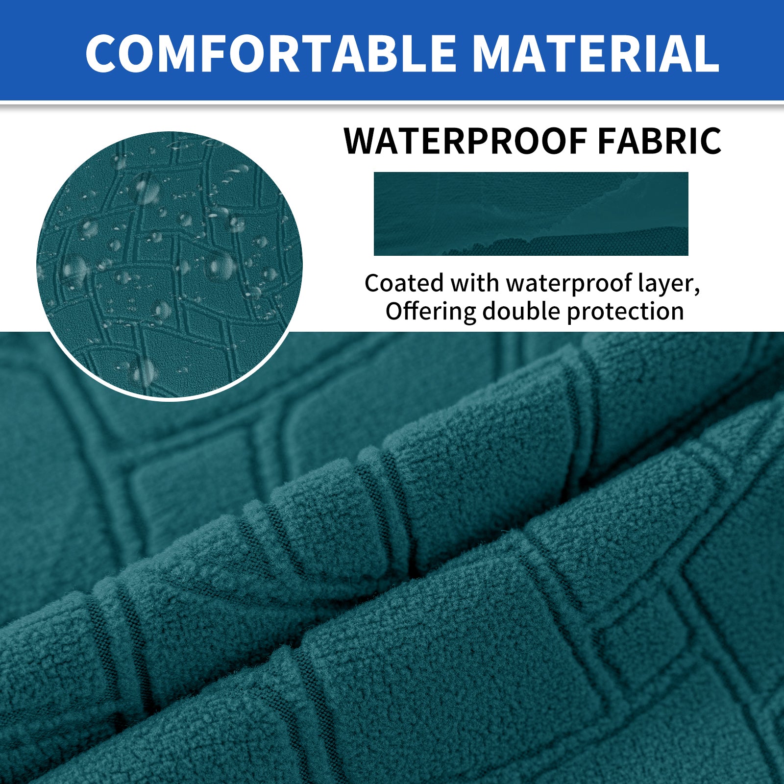 YSTYLE 2 pezzi Copertura per sedile divano elasticizzata 1 posto geometrico anti-scivolo