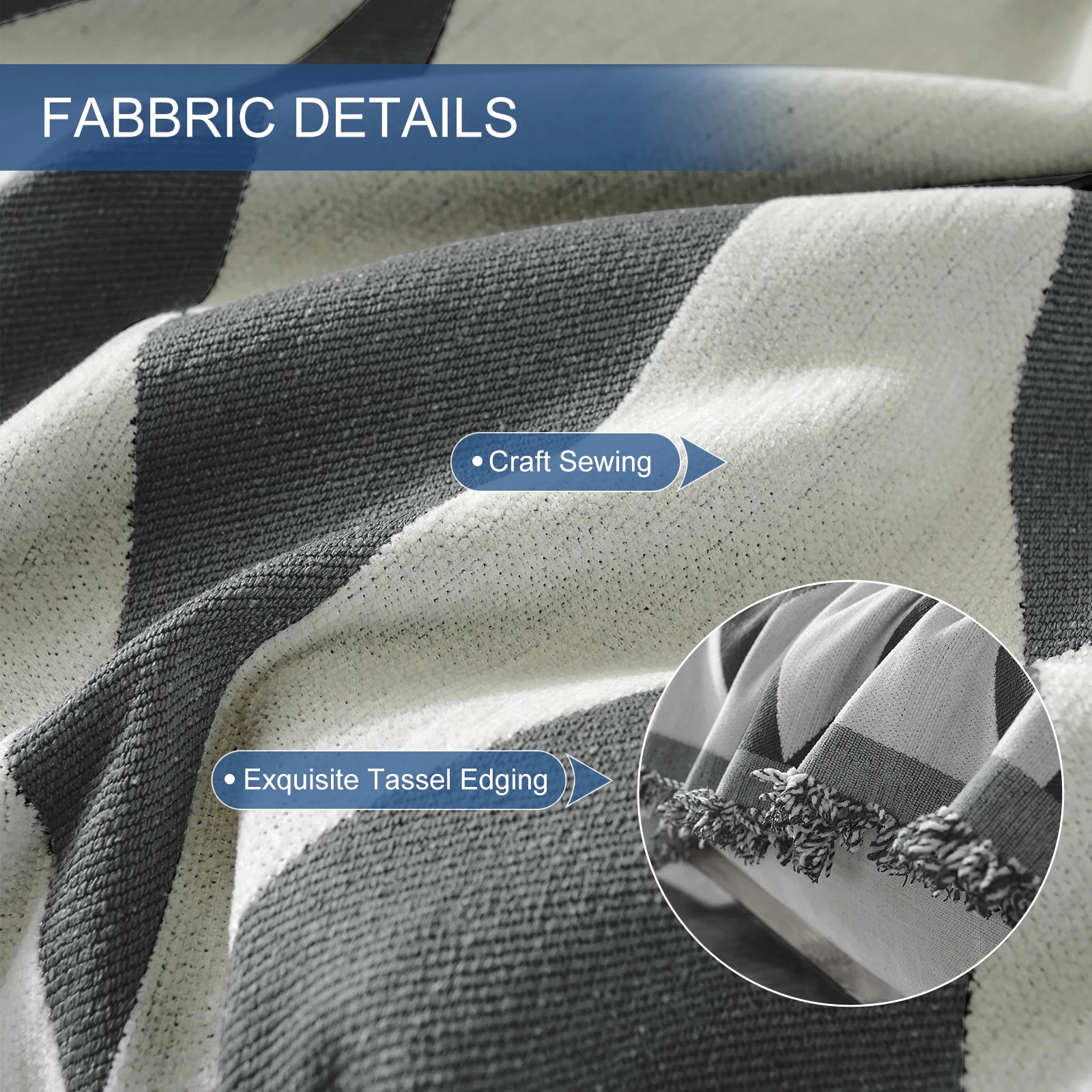 YSTYLE 3 Seater Sofa Blanket , Full Coverage, Stain-Resistant, All-Season Design,Geometric Rhombus