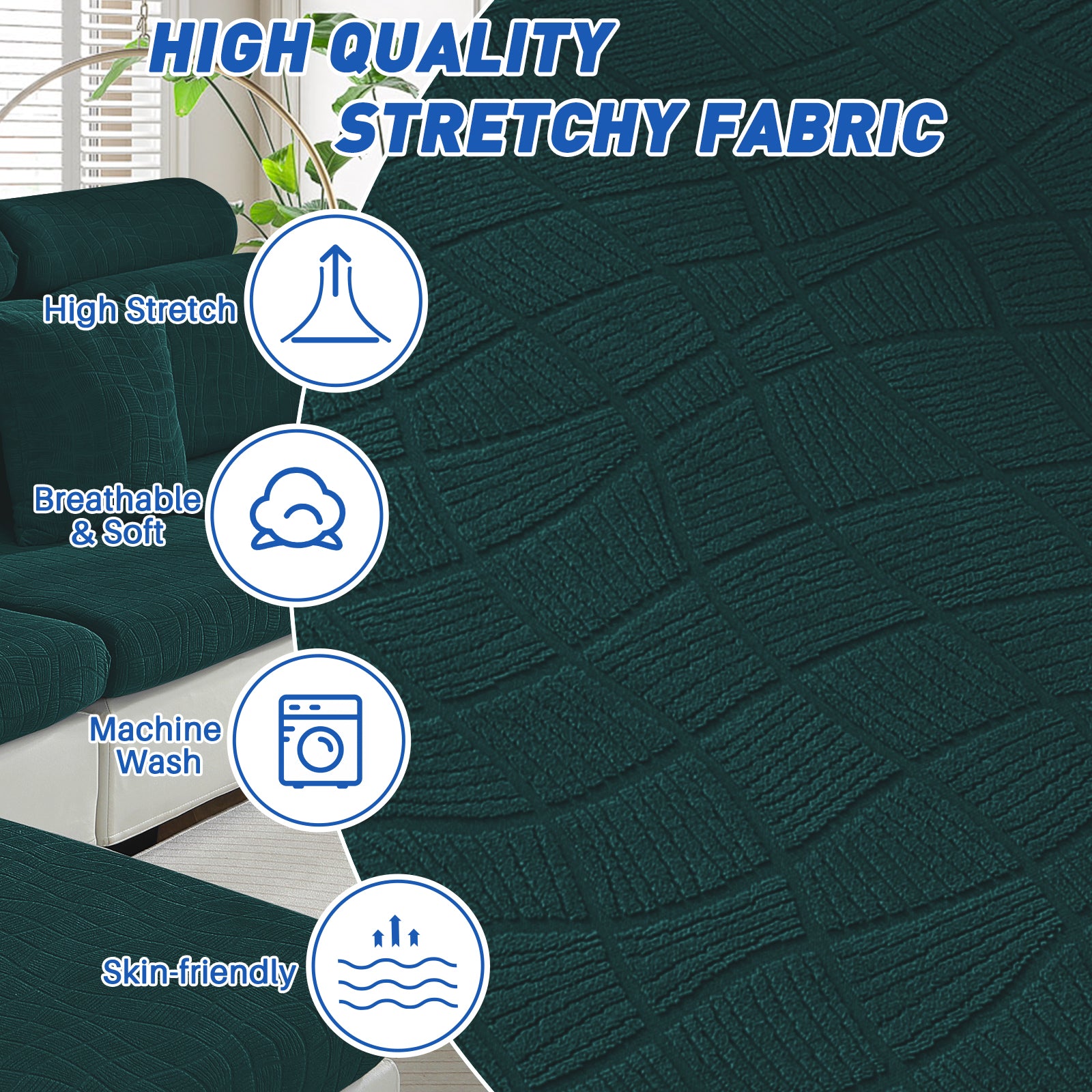 Copertura impermeabile e stretch per sedile del divano 1 posto Geometrica | YSTYLE