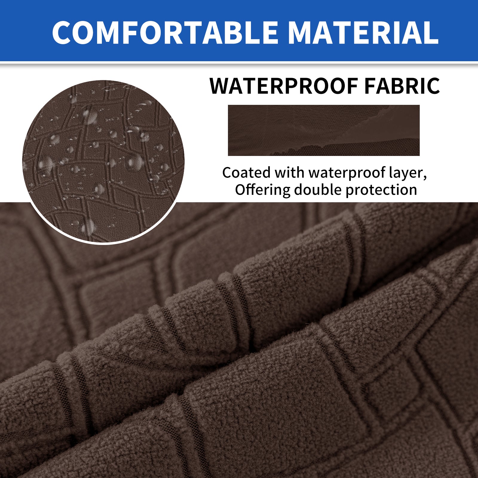 YSTYLE 2 pezzi Copertura per sedile divano elasticizzata 1 posto geometrico anti-scivolo