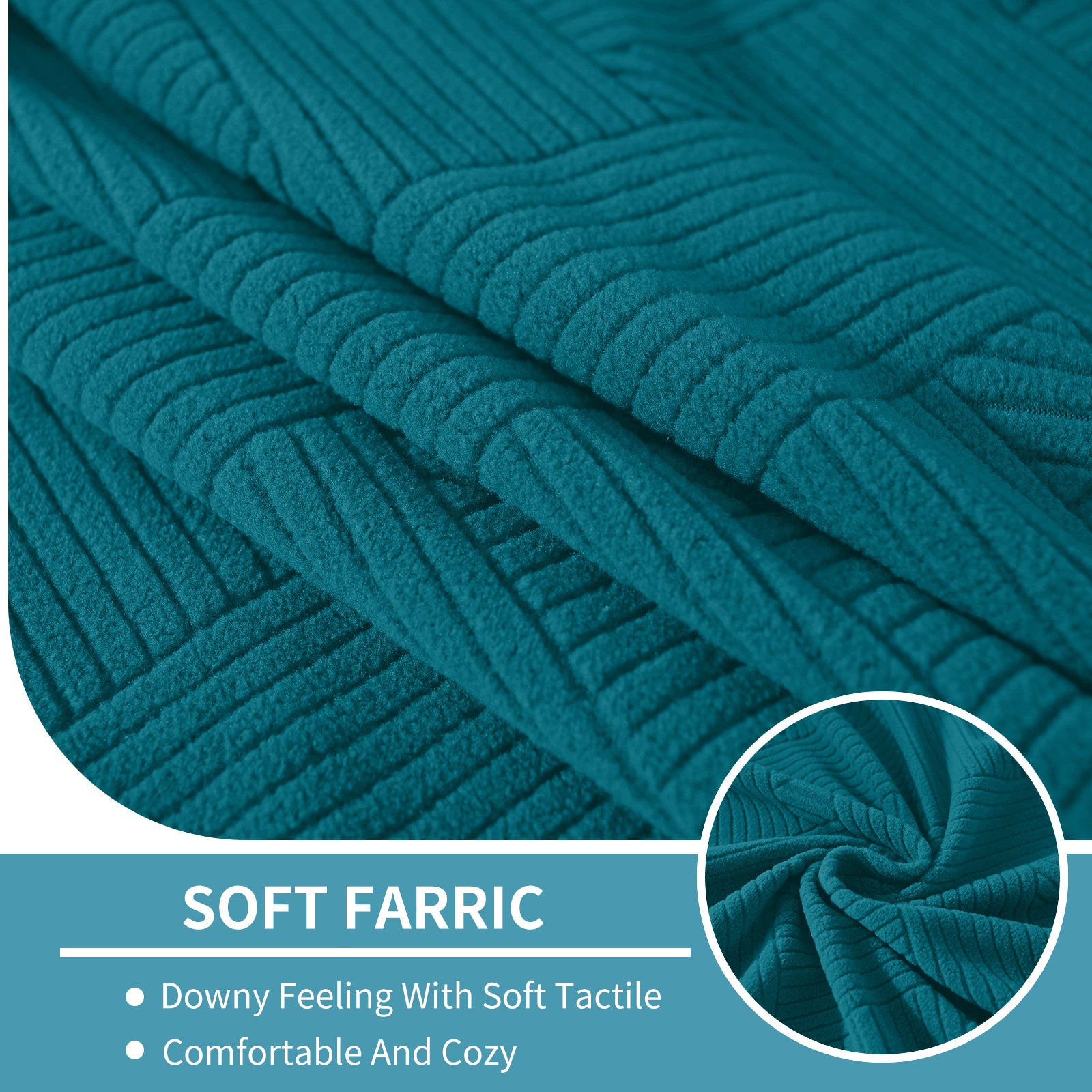 YSTYLE Coprisedile elastico per divano chaise longue anti-scivolo