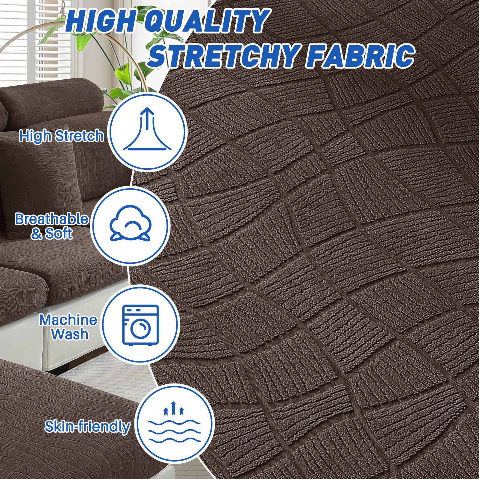 Copertura impermeabile e stretch per sedile del divano 1 posto Geometrica | YSTYLE