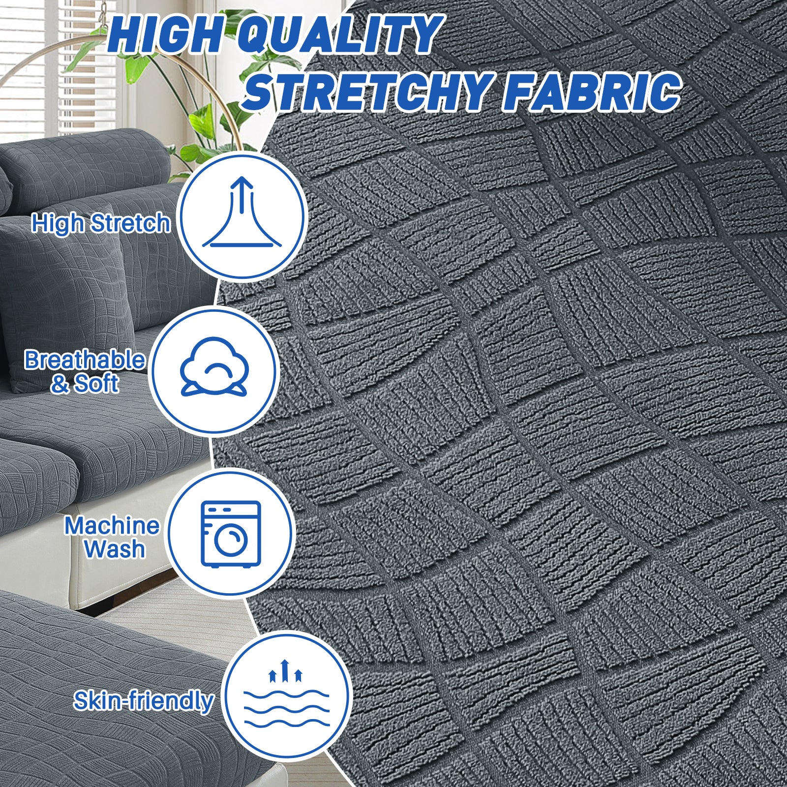 Copertura impermeabile e stretch per sedile del divano 1 posto Geometrica | YSTYLE