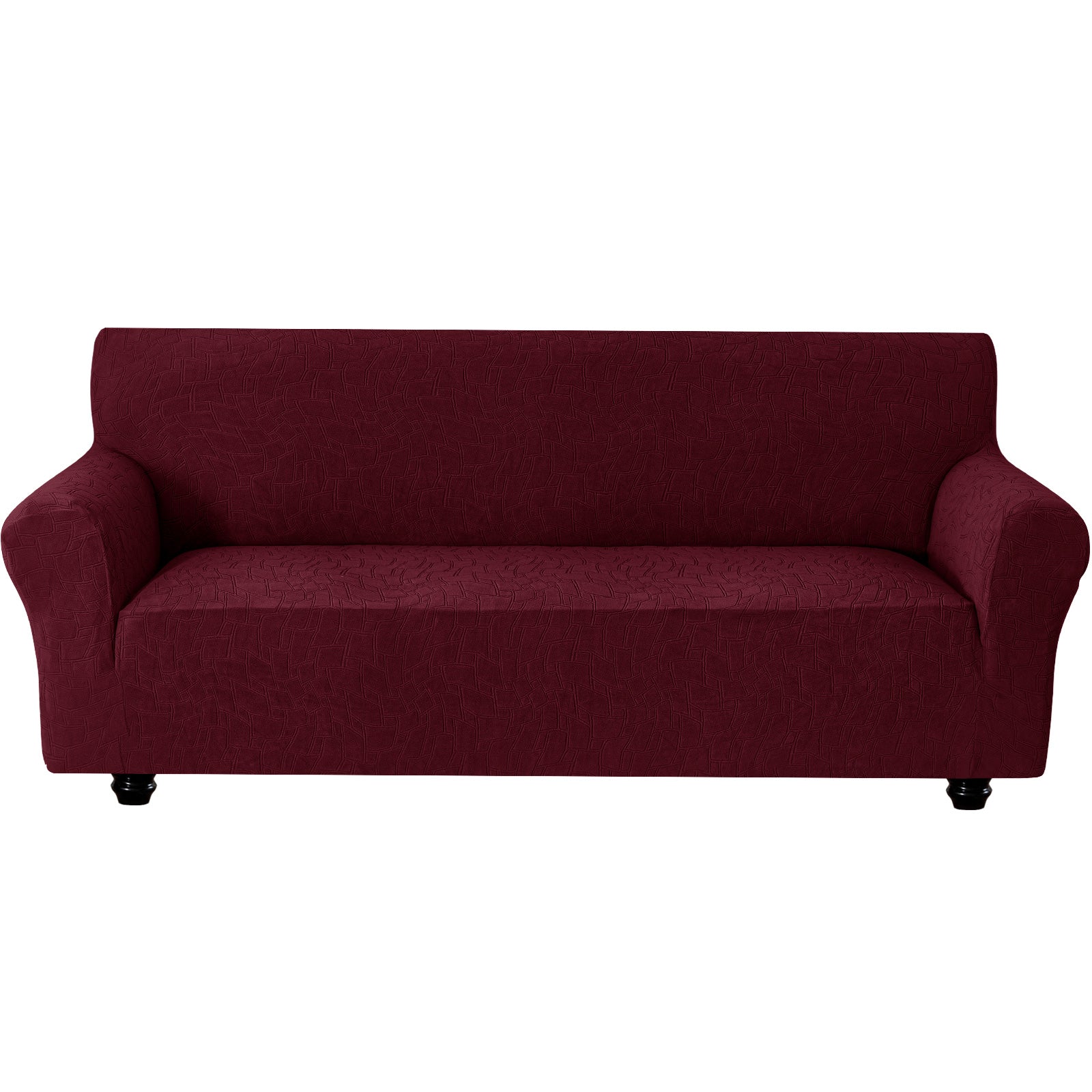 Ystyle Stretch 3 Seater Sofa Cover Jacquard Geometric Pattern-YSTYLE