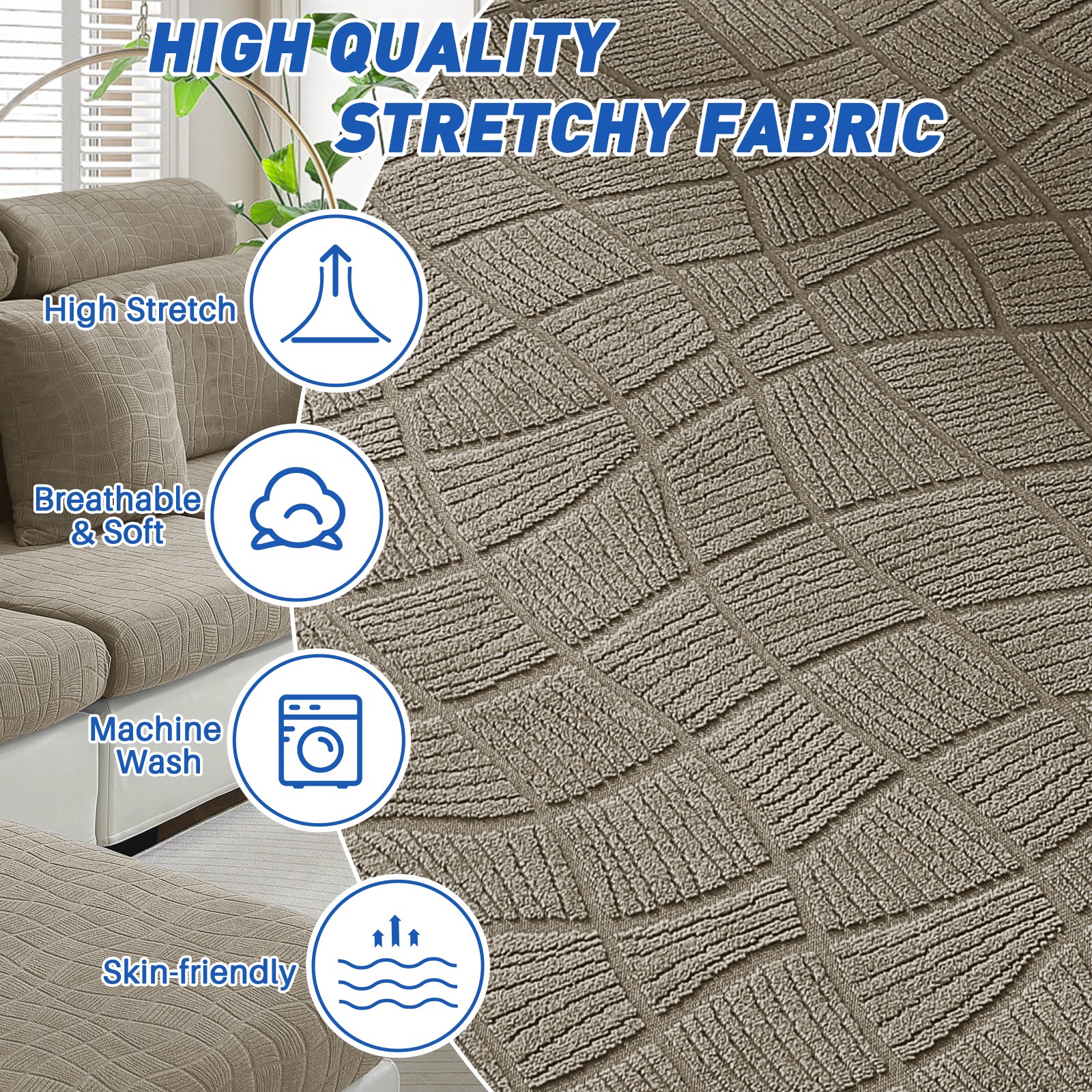 Copertura impermeabile e stretch per sedile del divano 1 posto Geometrica | YSTYLE