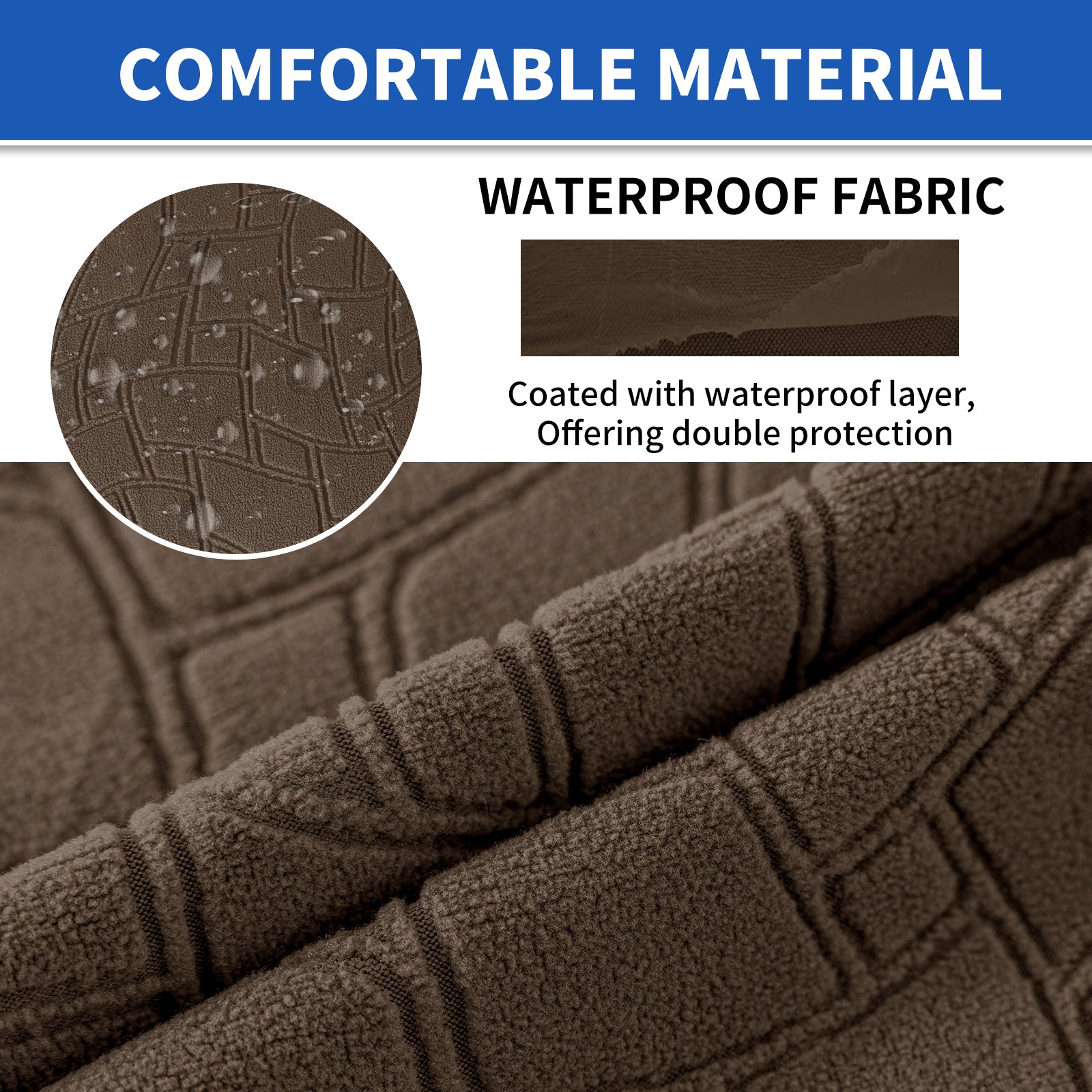 YSTYLE 2 pezzi Copertura per sedile divano elasticizzata 1 posto geometrico anti-scivolo