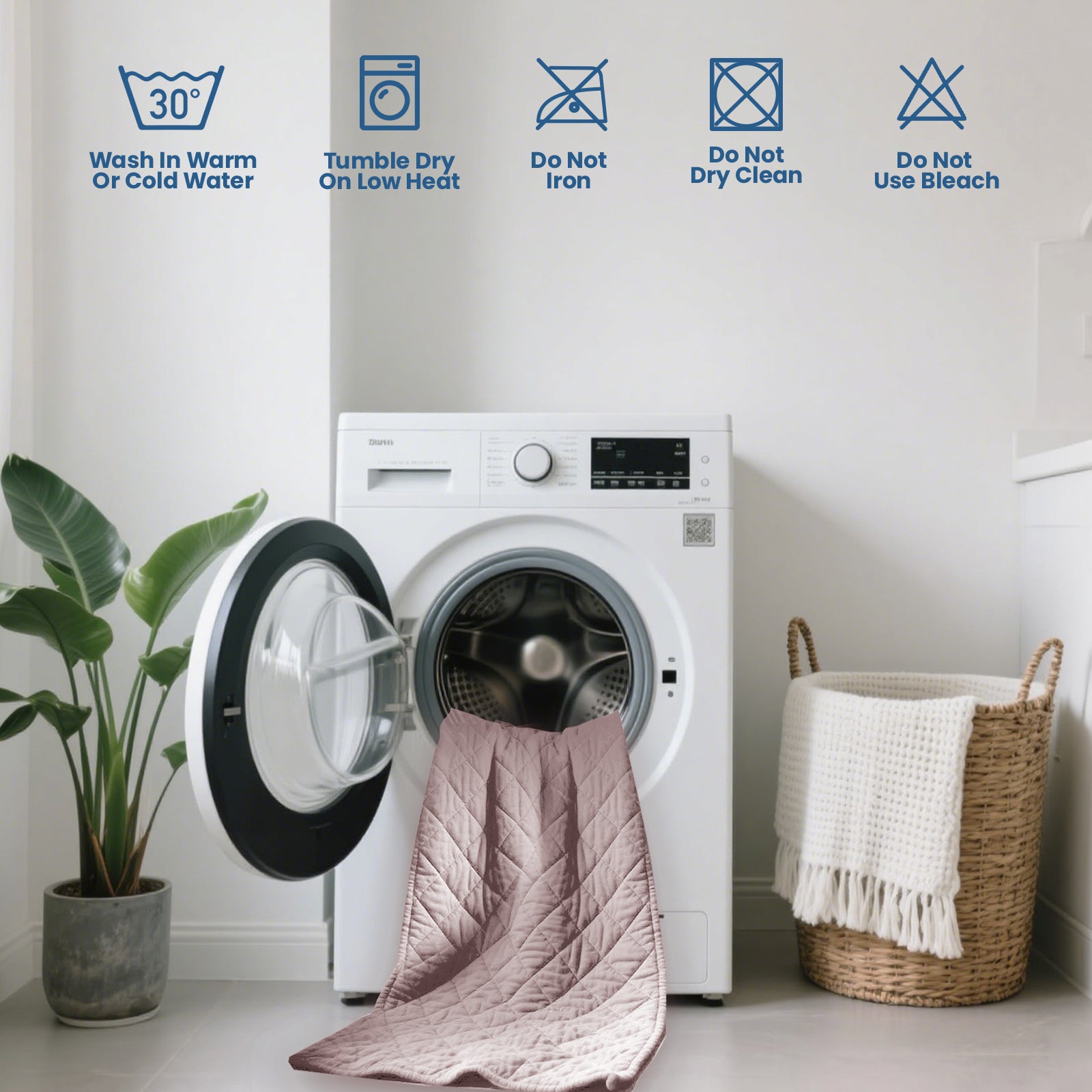 Waterproof Quilted Mattress Protector with Deep Pocket Elastic Fit