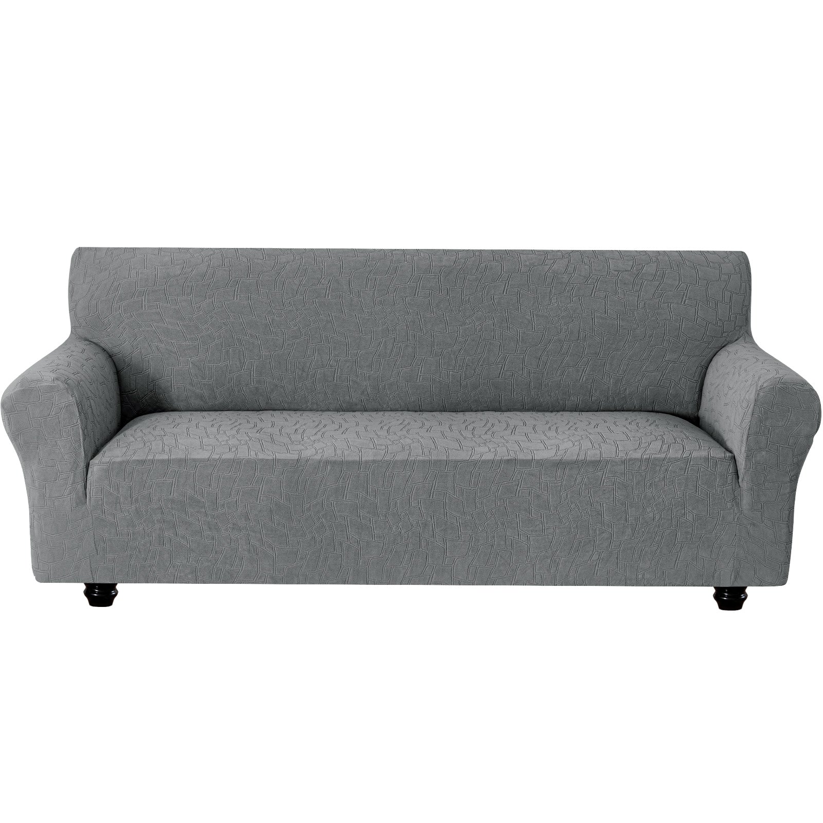 Ystyle Stretch 3 Seater Sofa Cover Jacquard Geometric Pattern-YSTYLE