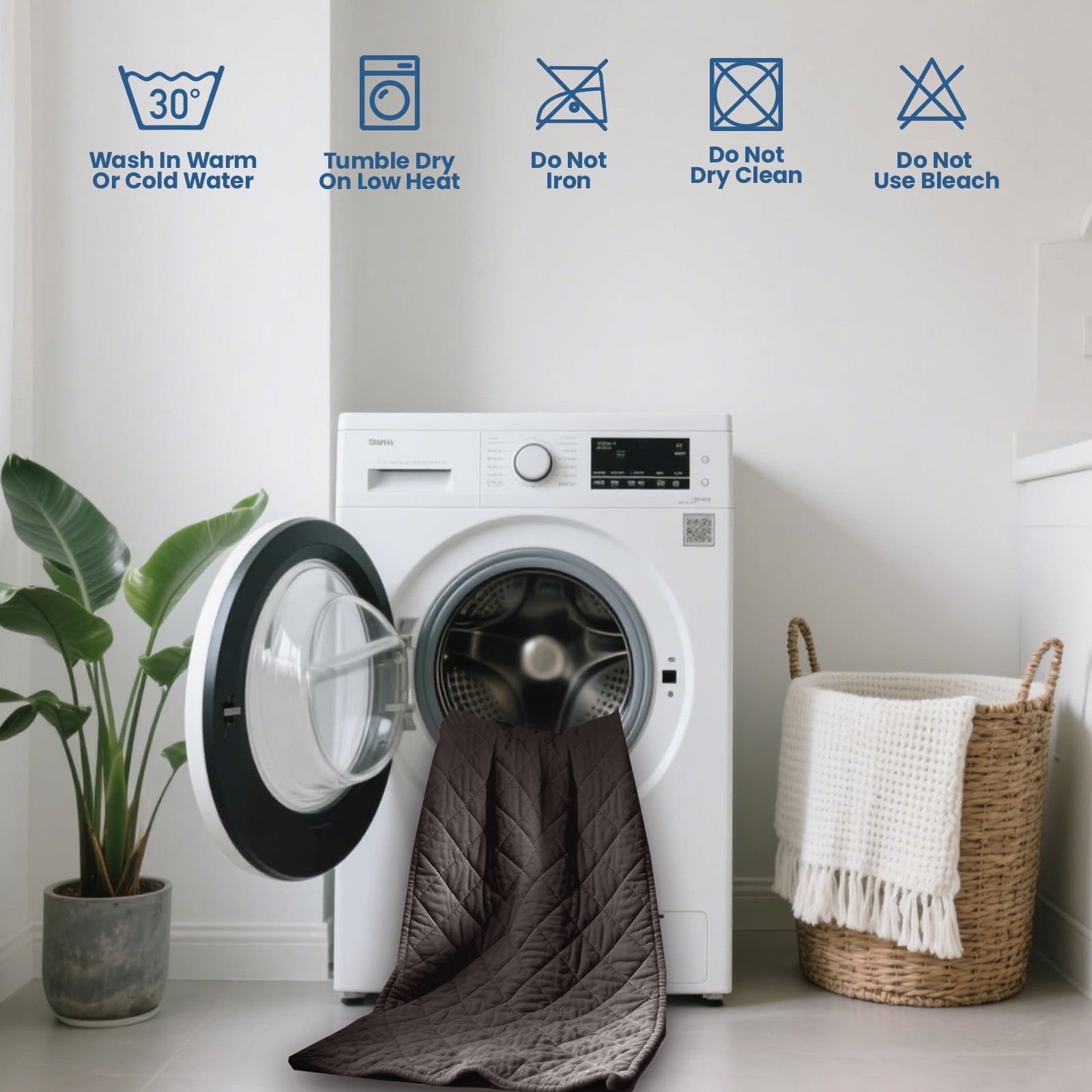 Waterproof Quilted Mattress Protector with Deep Pocket Elastic Fit