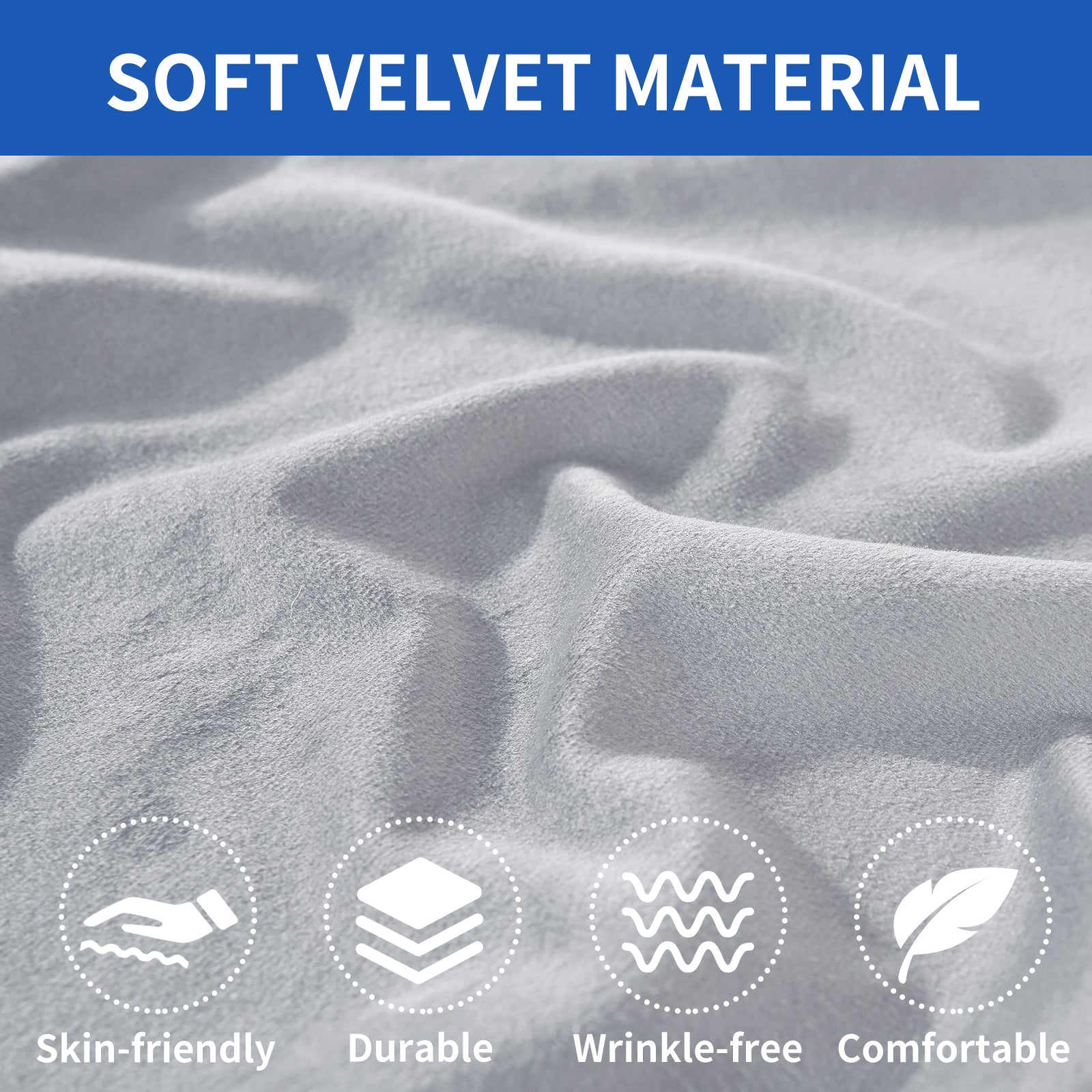 YSTYLE 2 Seater Velvet Cushion Cover – Stretch Fit, Anti-Slip, Universal for Separate Sofa Cushions