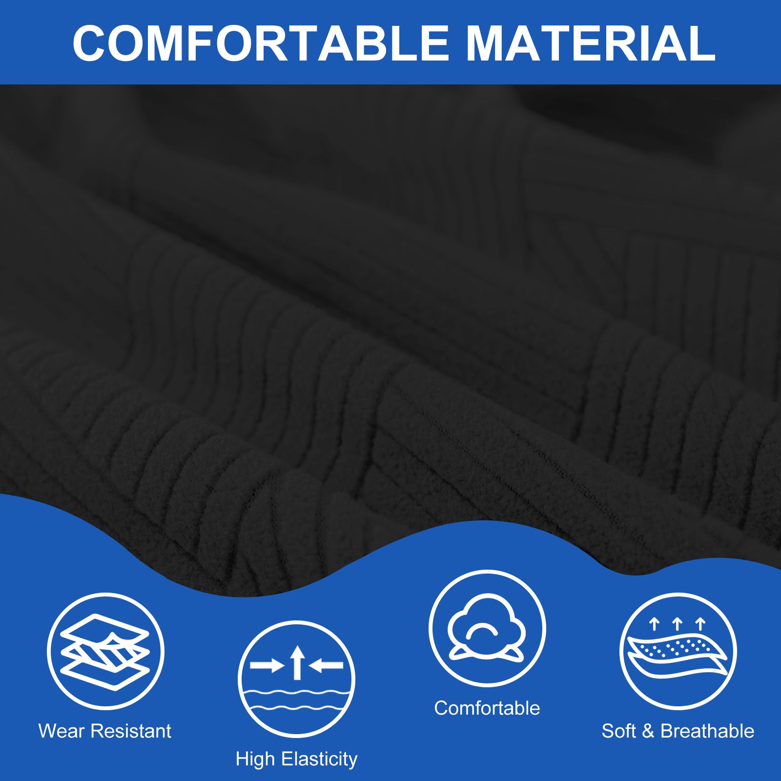 Ystyle 150cm Bed Headboard Cover, Elasticized Double/Single Bed Headboard Cover, Washable Double Bed Headboard Slipcover, Universal Dust-Proof Headboard Cover