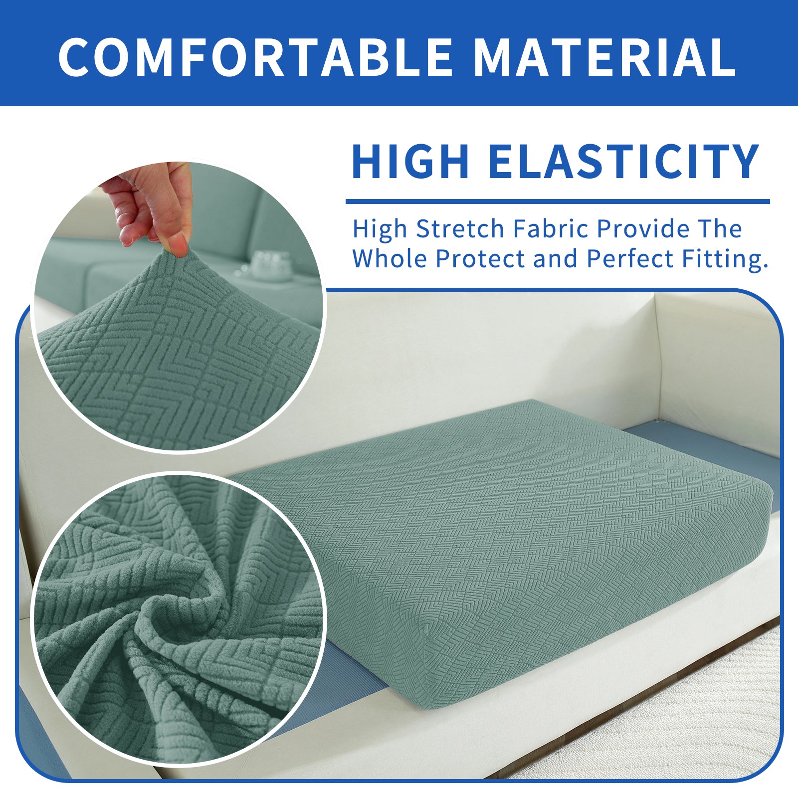 YSTYLE Coprisedile per divano stretch con funzione antiscivolo