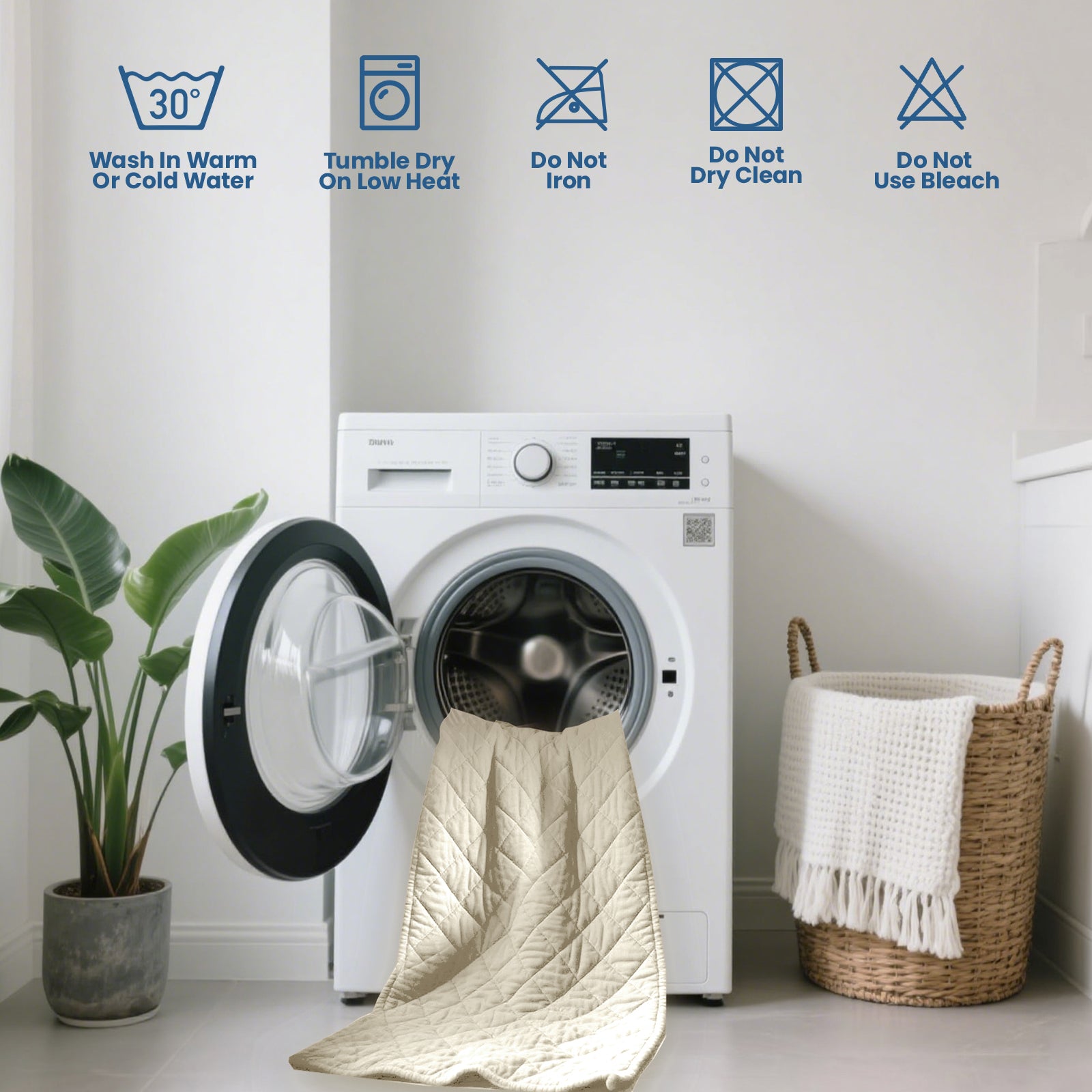 Waterproof Quilted Mattress Protector with Deep Pocket Elastic Fit