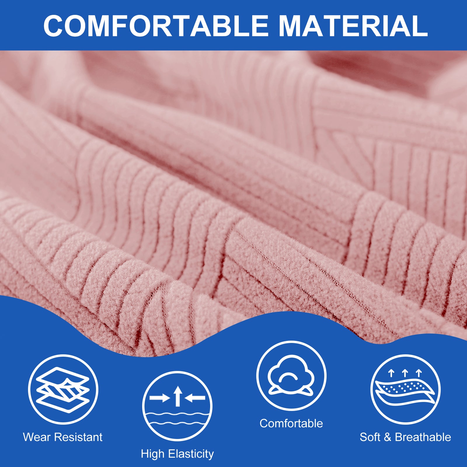 Ystyle 150cm Bed Headboard Cover, Elasticized Double/Single Bed Headboard Cover, Washable Double Bed Headboard Slipcover, Universal Dust-Proof Headboard Cover