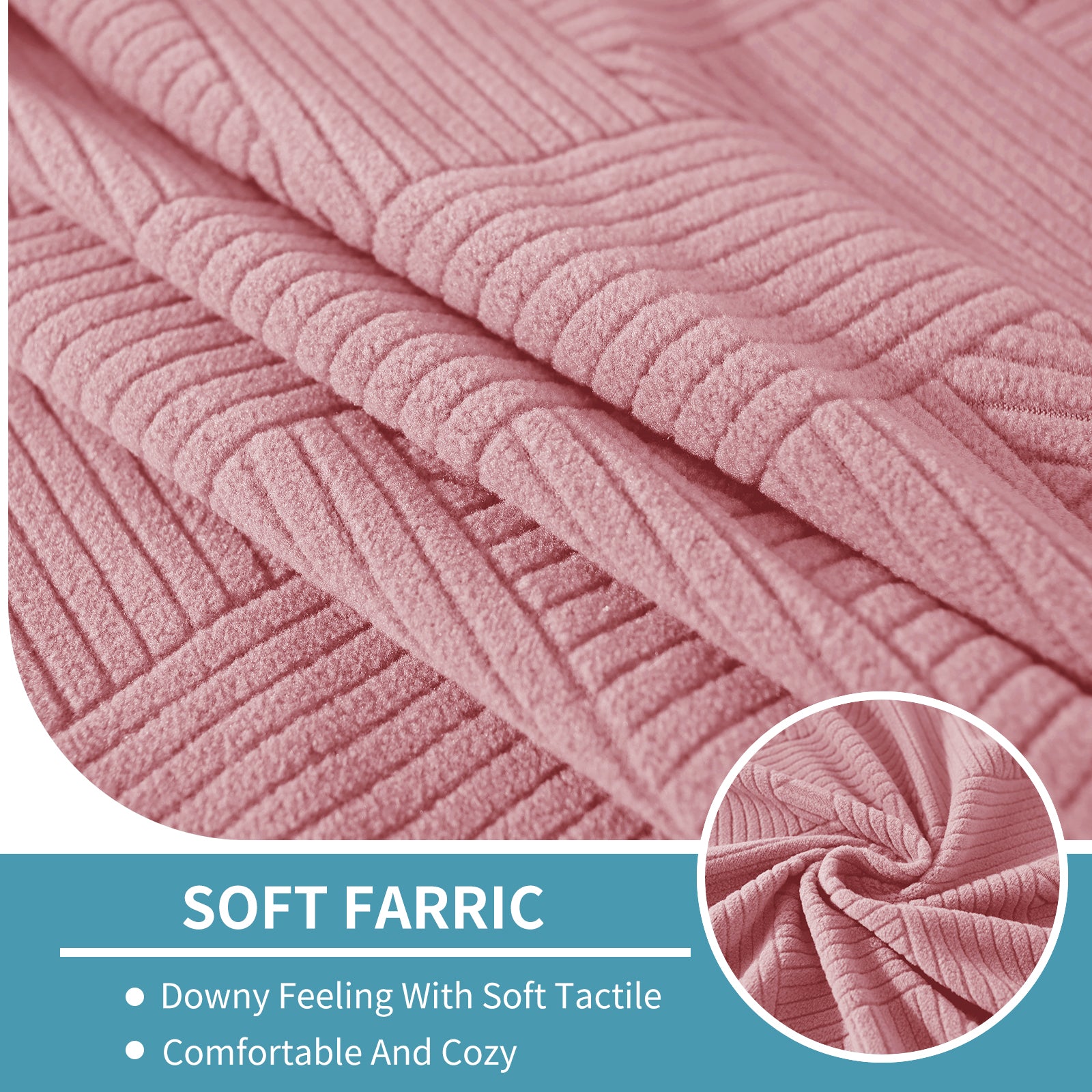 YSTYLE Coprisedile elastico per divano chaise longue anti-scivolo