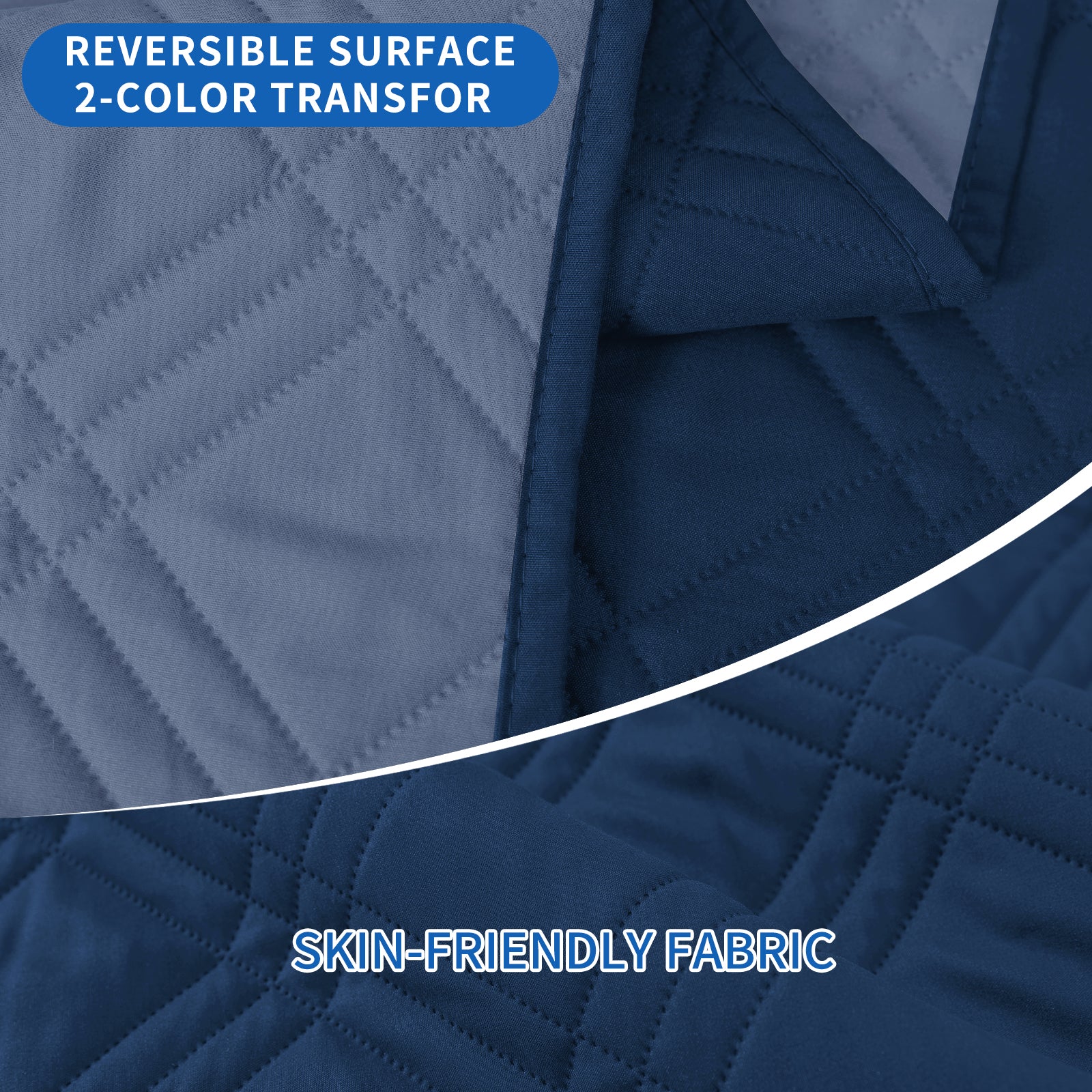 YSTYLE Reversible 4 Seater Corner Sofa Cover Quilted Anti Slip-YSTYLE