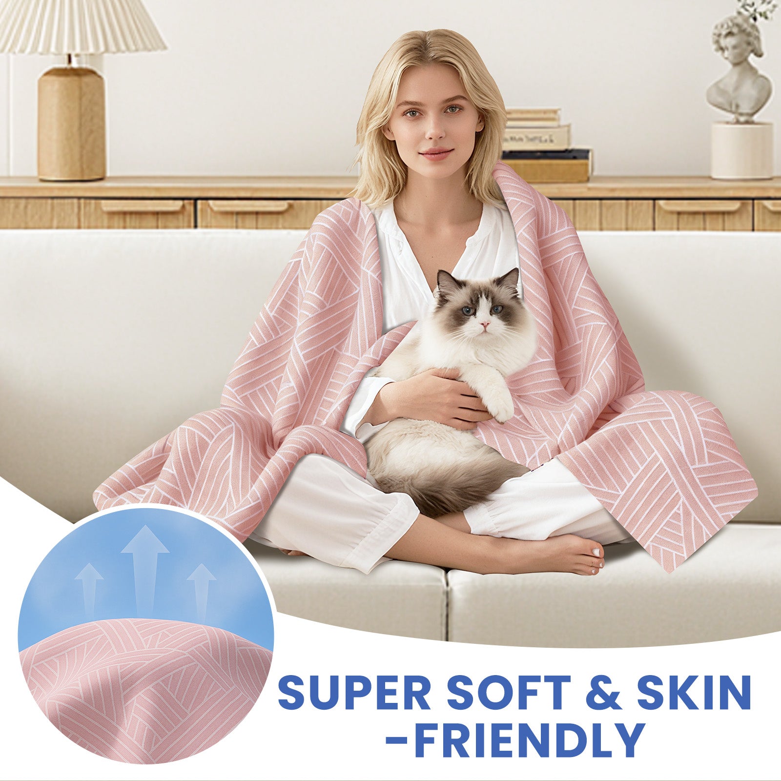 Ystyle Sofa Cover 180x280 CM, Non-Slip Full Sofa Protector, Cat Scratch-Resistant Sofa Cover, Washable Stain-Proof Sofa Slipcover, Ideal as Decorative Throw or Picnic Blanket