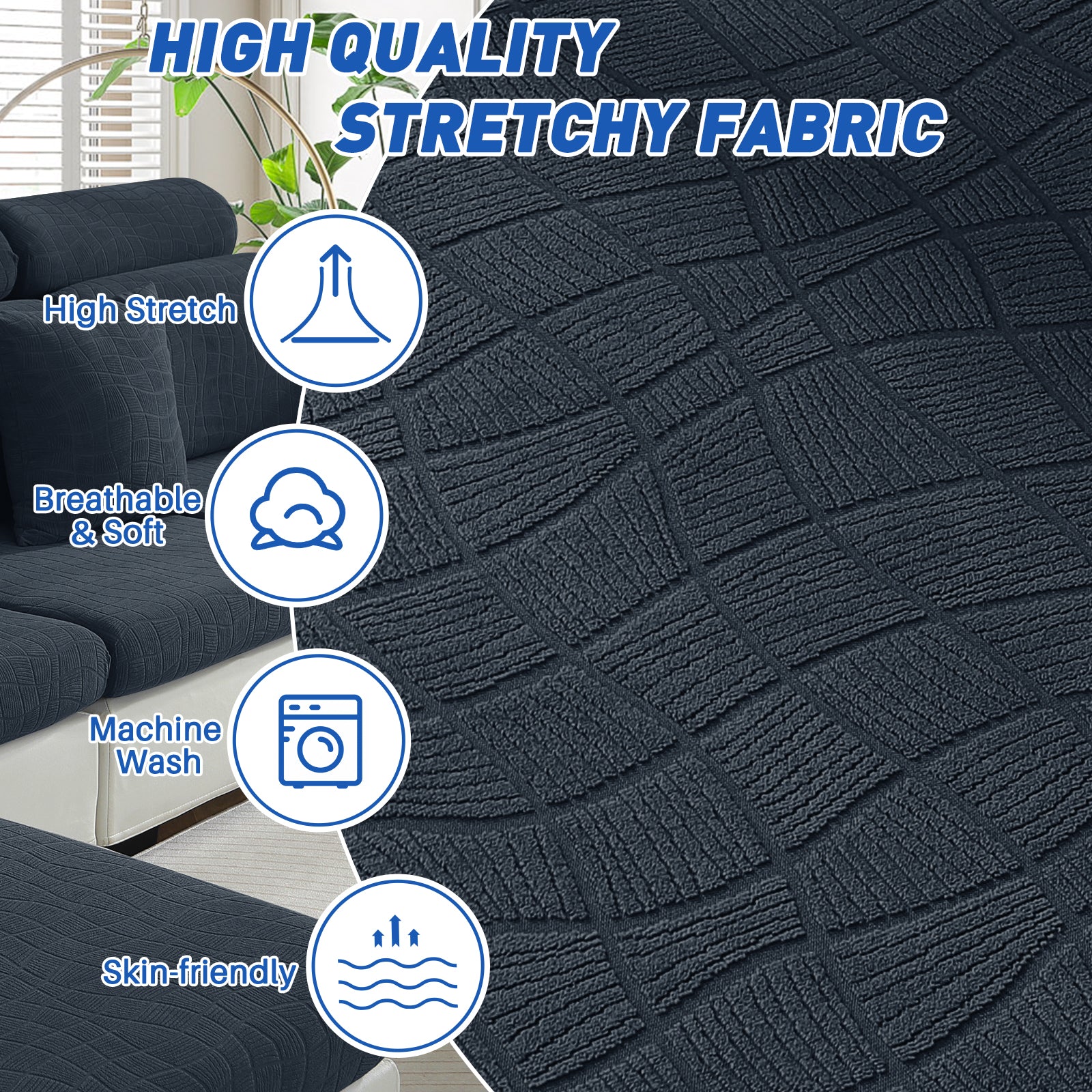 Copertura impermeabile e stretch per sedile del divano 1 posto Geometrica | YSTYLE