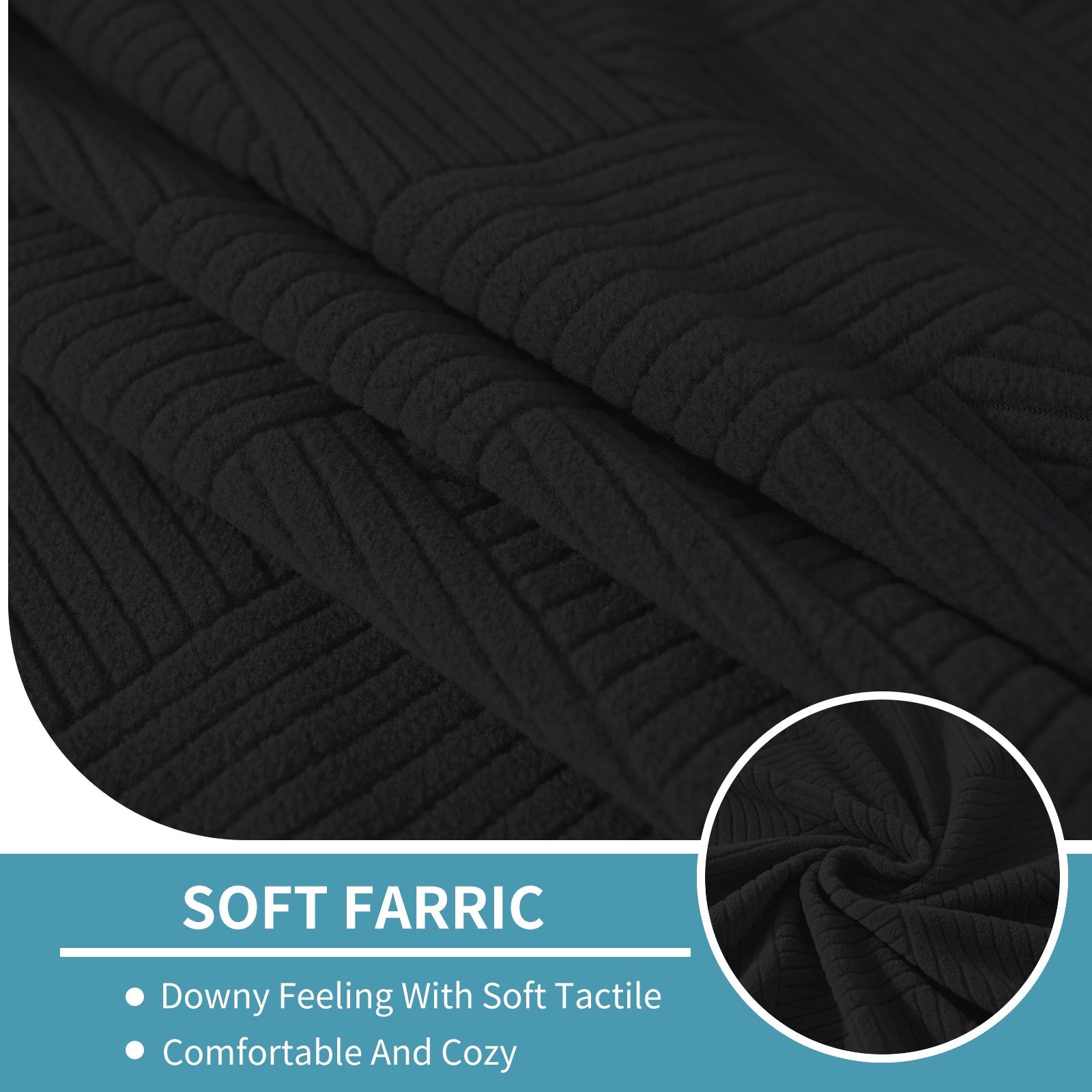 YSTYLE Coprisedile elastico per divano chaise longue anti-scivolo