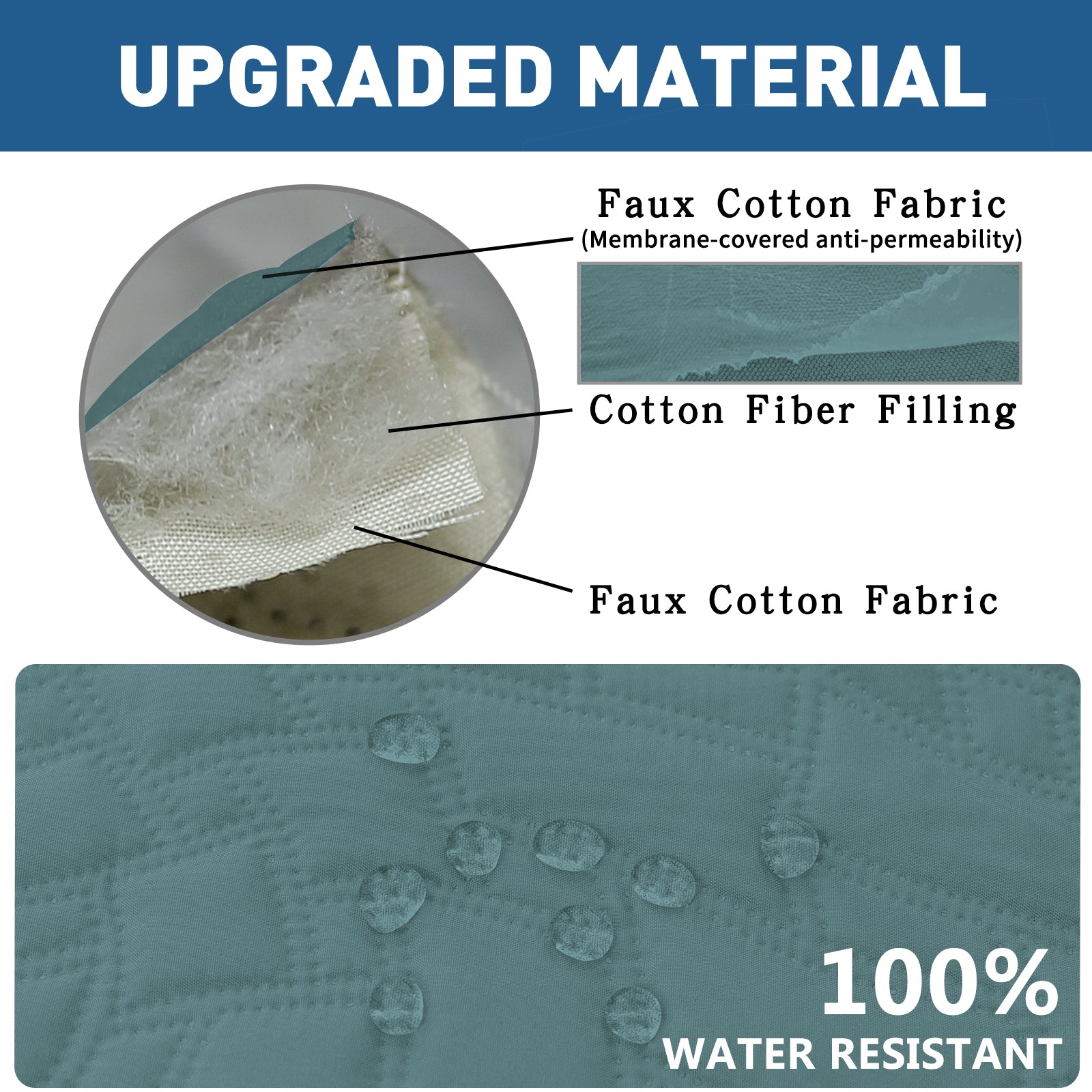 Copertura Impermeabile per Poltrona Singola con Braccioli e Funzione Antiscivolo | YSTYLE