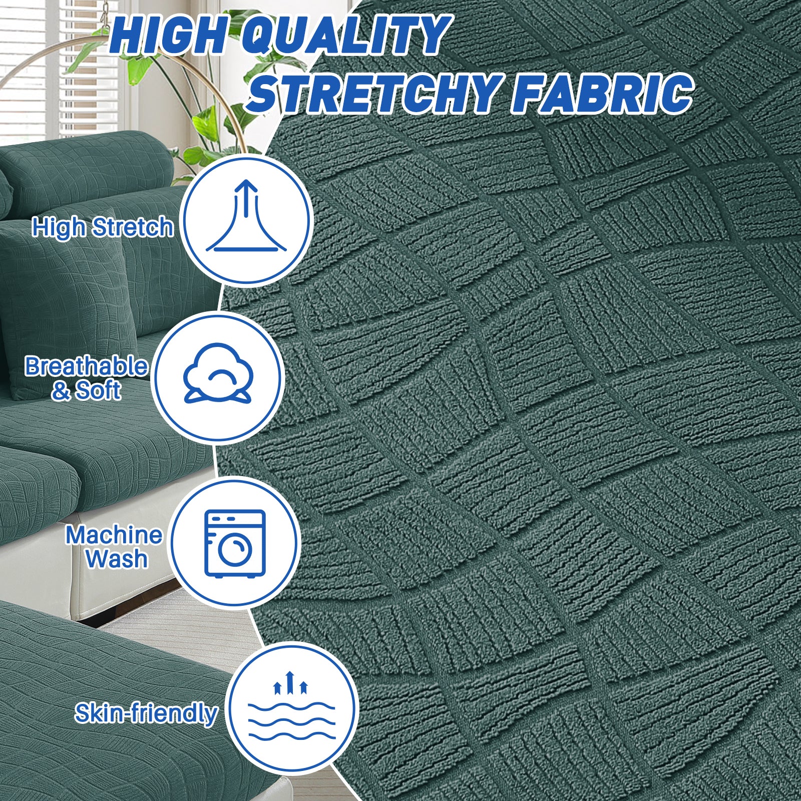 Copertura impermeabile e stretch per sedile del divano 1 posto Geometrica | YSTYLE
