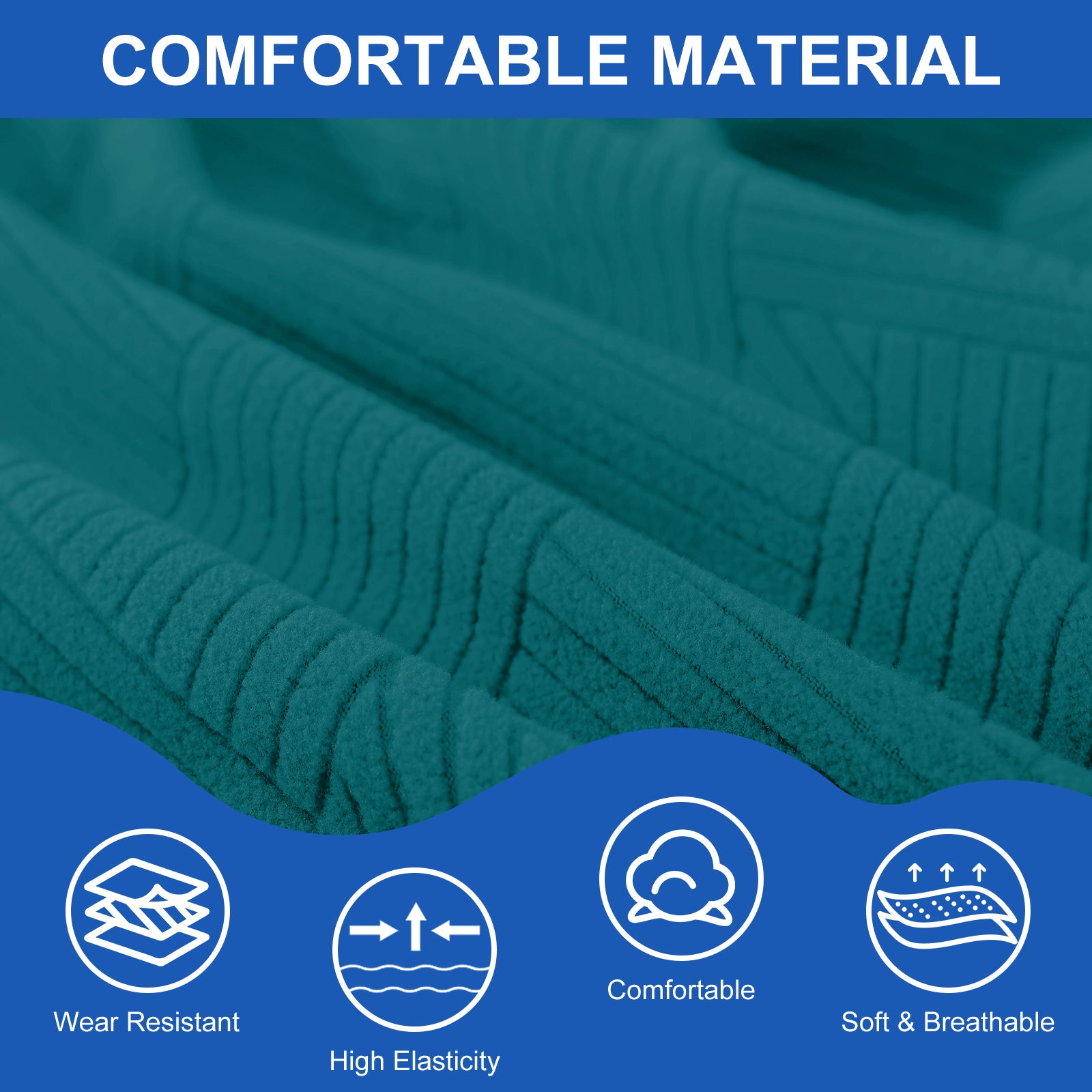 Ystyle 150cm Bed Headboard Cover, Elasticized Double/Single Bed Headboard Cover, Washable Double Bed Headboard Slipcover, Universal Dust-Proof Headboard Cover