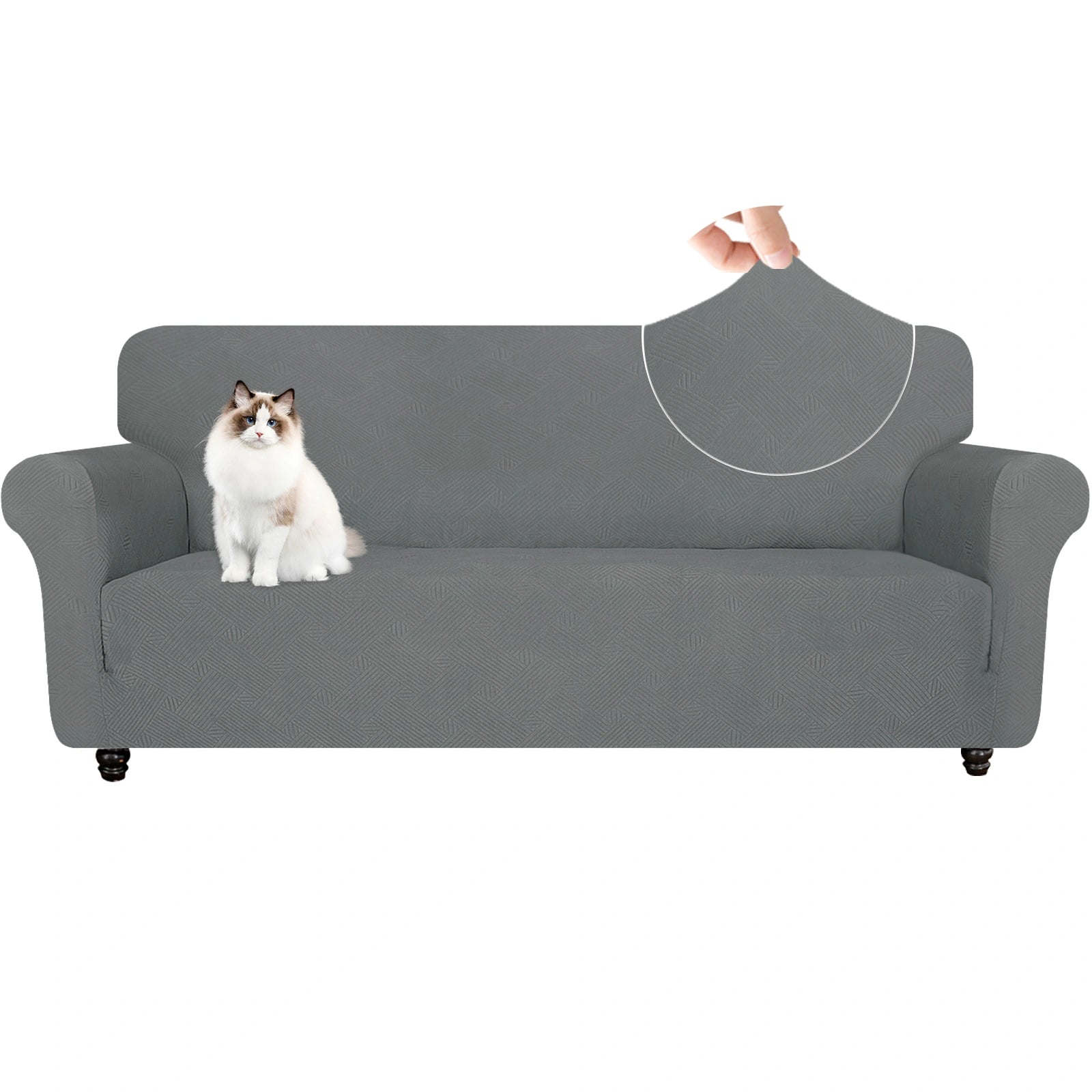 YSTYLE High Stretch 3 Seater Sofa Cover Anti Slip Washable-YSTYLE