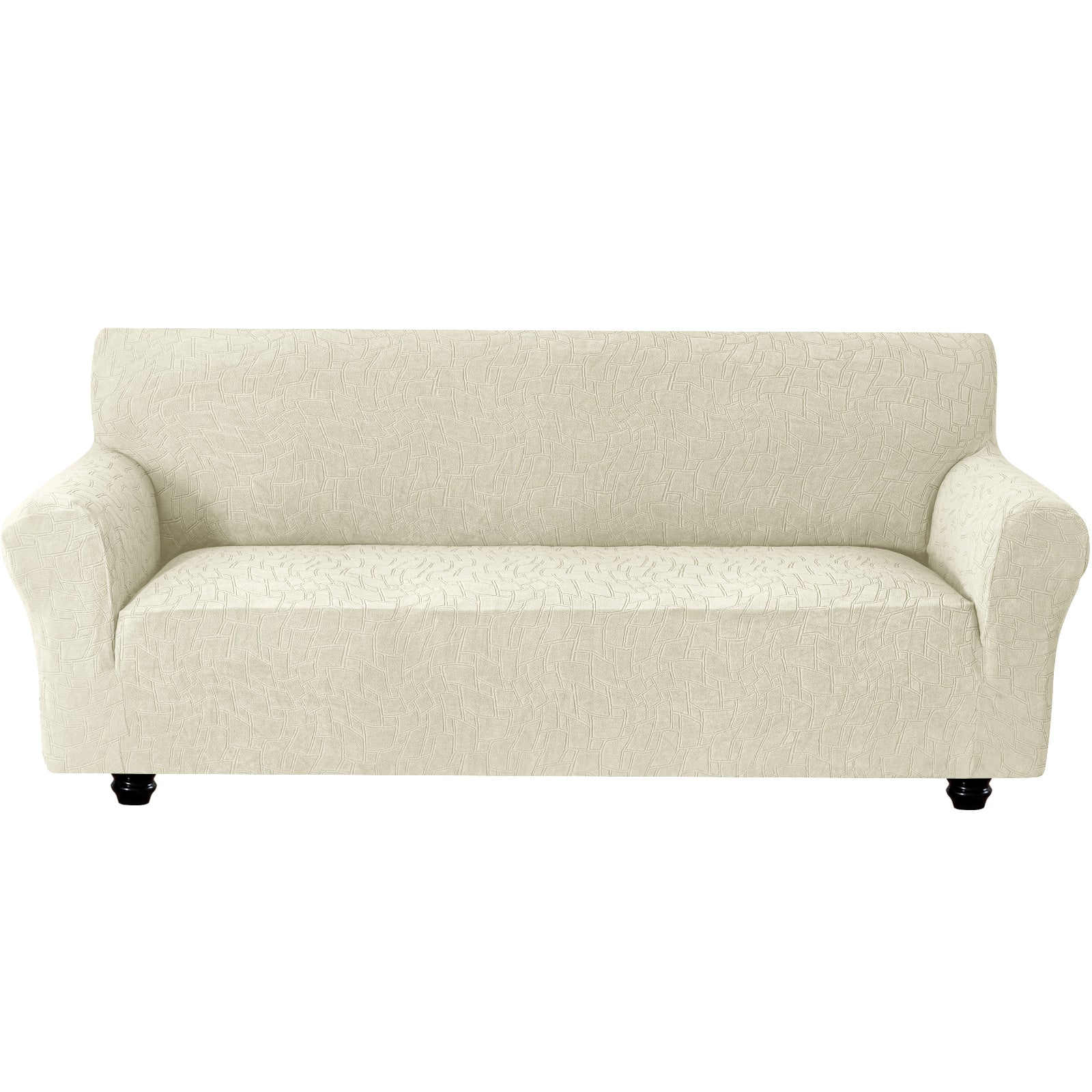 Ystyle Stretch 3 Seater Sofa Cover Jacquard Geometric Pattern-YSTYLE