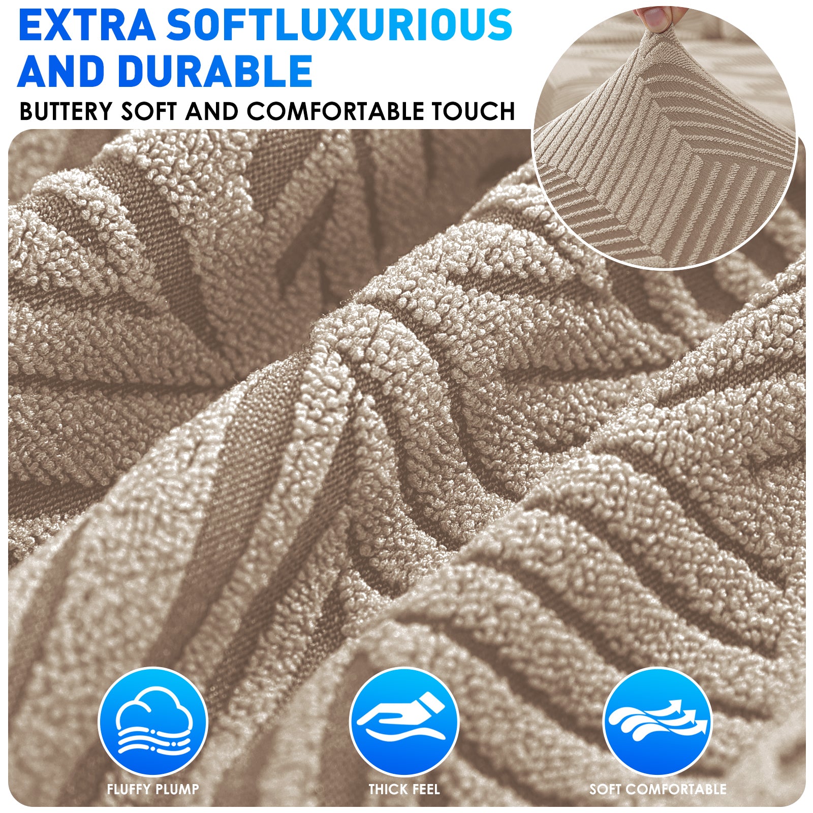 Ystyle 1-Seat Sofa Cover with Armrests, Elastic Universal Sofa Protector, Stain-Resistant & Non-Slip Sofa Slipcover, Anti-Scratch, Super Stretch, Machine Washable