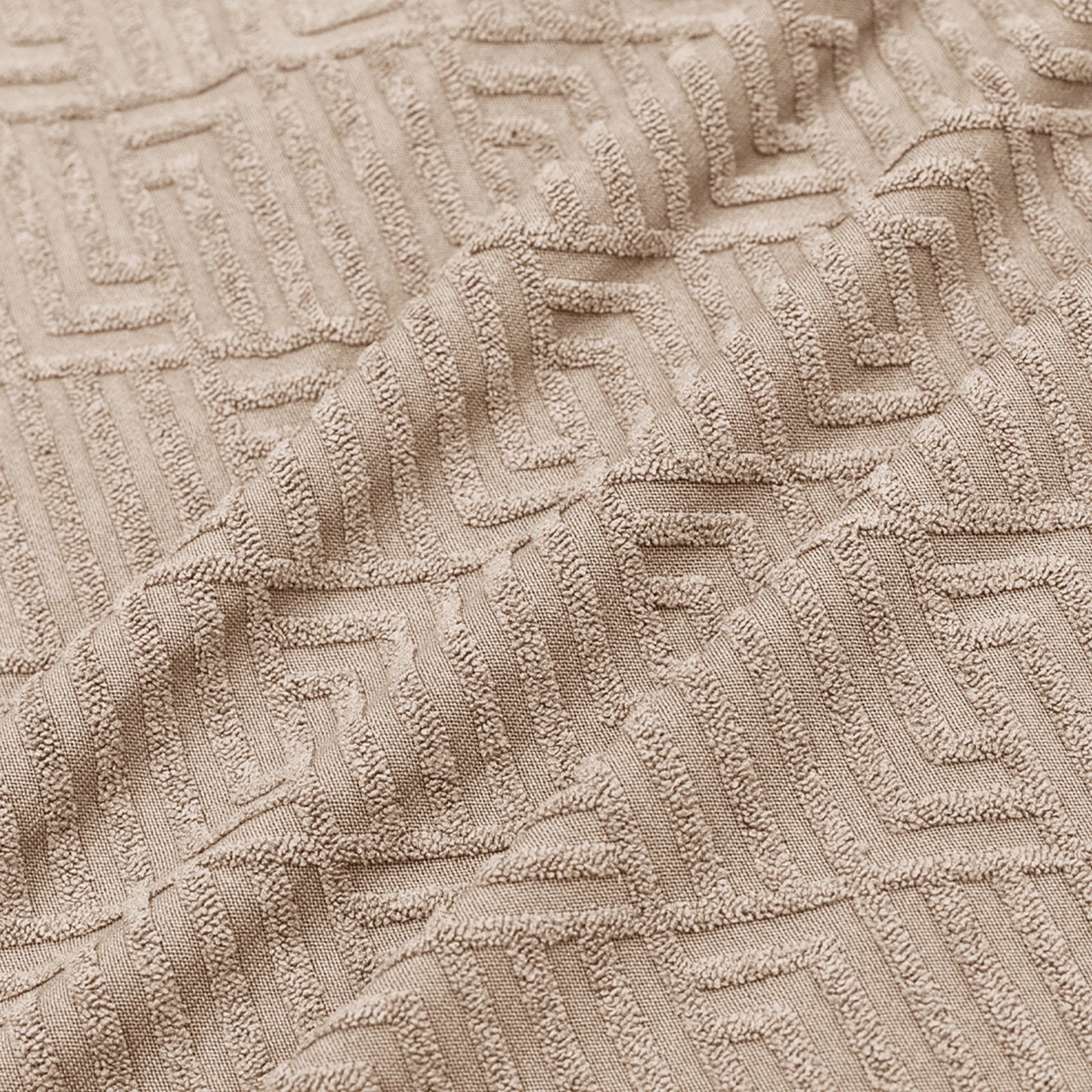 YSTYLE Stretch 2 Seater Sofa Cover with Armrests Geometric Jacquard Pattern-YSTYLE