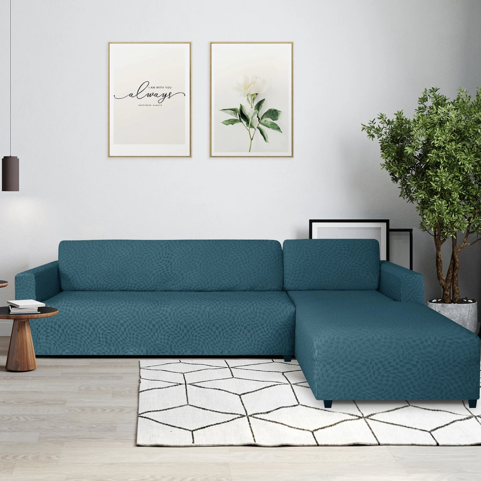 YSTYLE 2 Pieces Stretch Corner Sofa Cover 1 and 2 Seater L Shape-YSTYLE