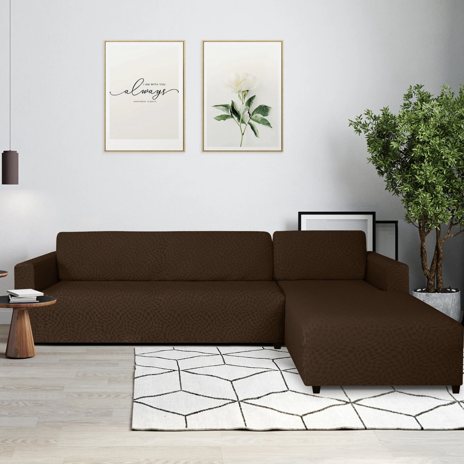 YSTYLE 2 Pieces Stretch Corner Sofa Cover 1 and 2 Seater L Shape-YSTYLE