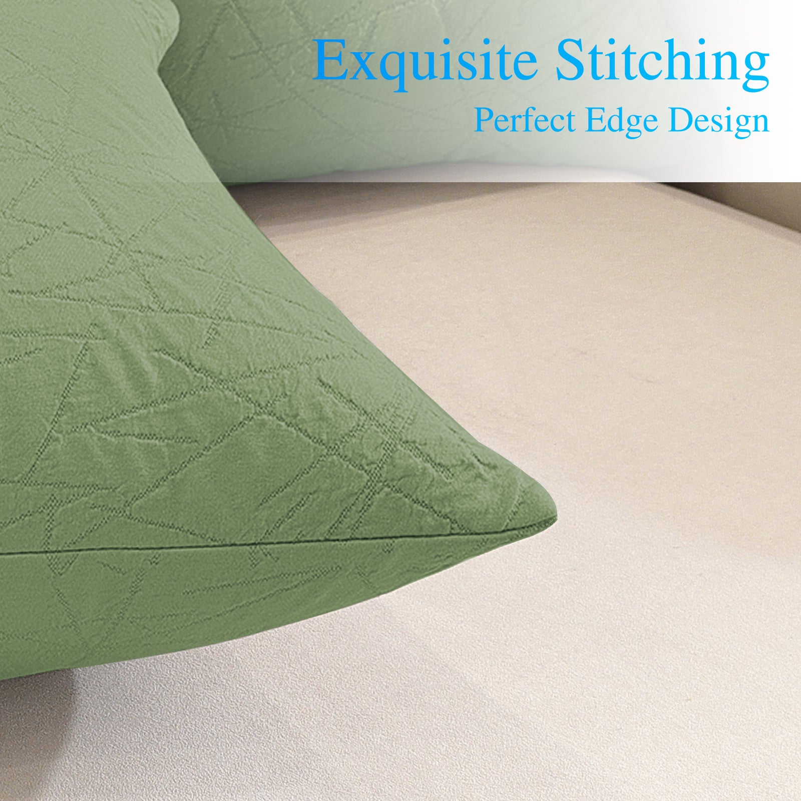 Ystyle 2 Pieces Sofa Cushion Covers 50 x 50 cm, Cushion Covers with Invisible Zipper, Square Pillowcases, Modern Sofa Pillowcases, for Living Room Bedroom Balcony Outdoor