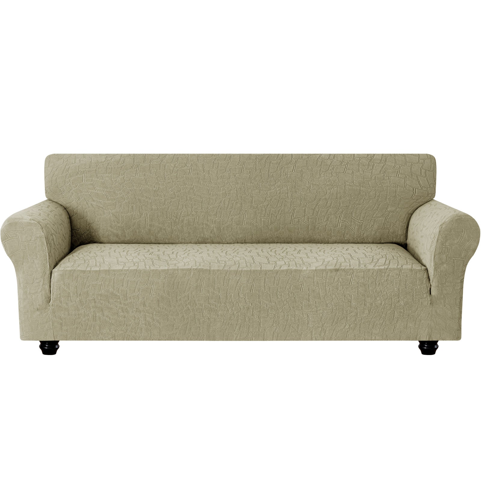 Ystyle Stretch 4 Seater Sofa Cover Jacquard Geometric Pattern-YSTYLE