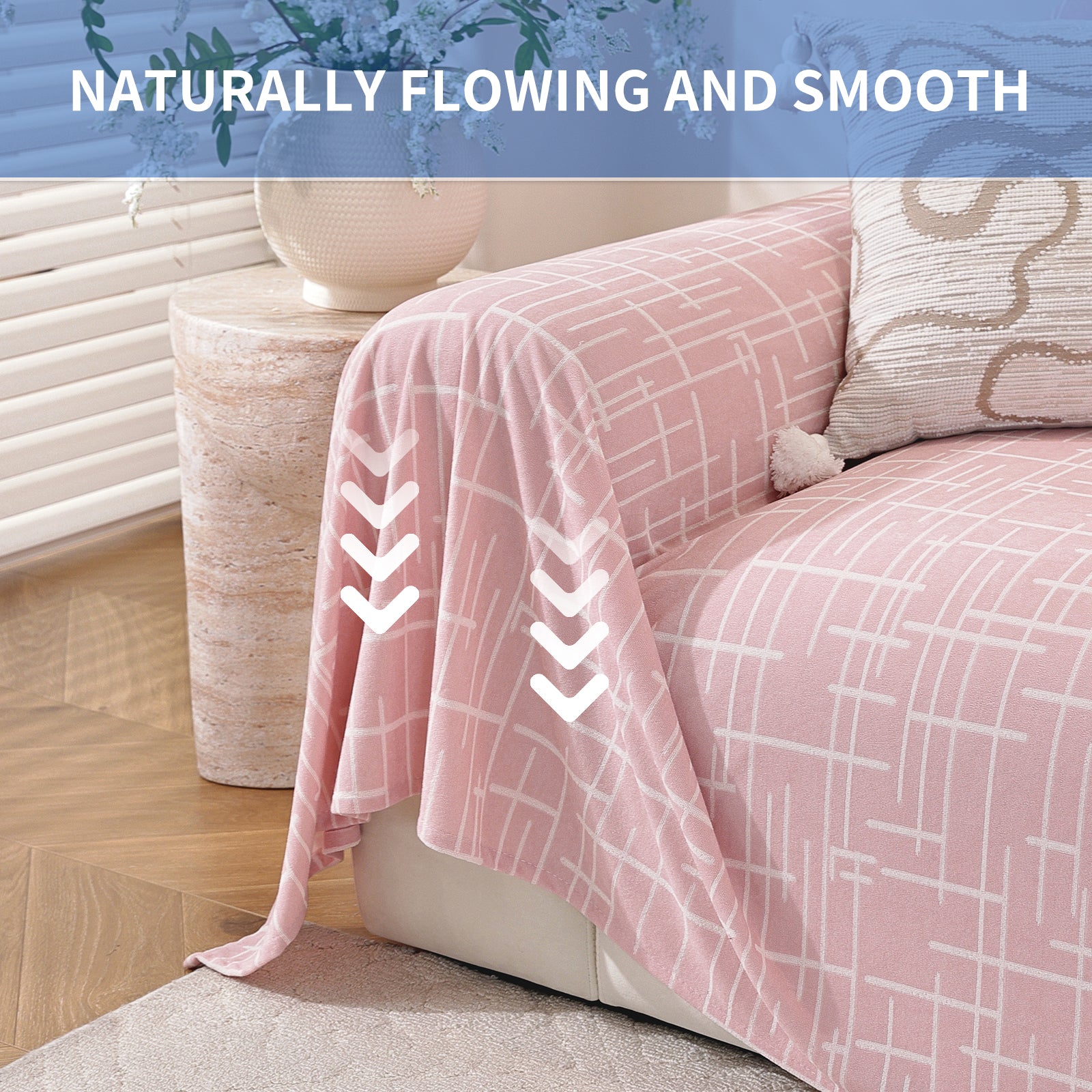 Ystyle 1-Seater Sofa Cover with Armrests, 180x230 CM, Universal Sofa Protector, Decorative Armchair Slipcover, Ideal as Furniture Throw, Full-Cover Anti-Stain Sofa Sheet