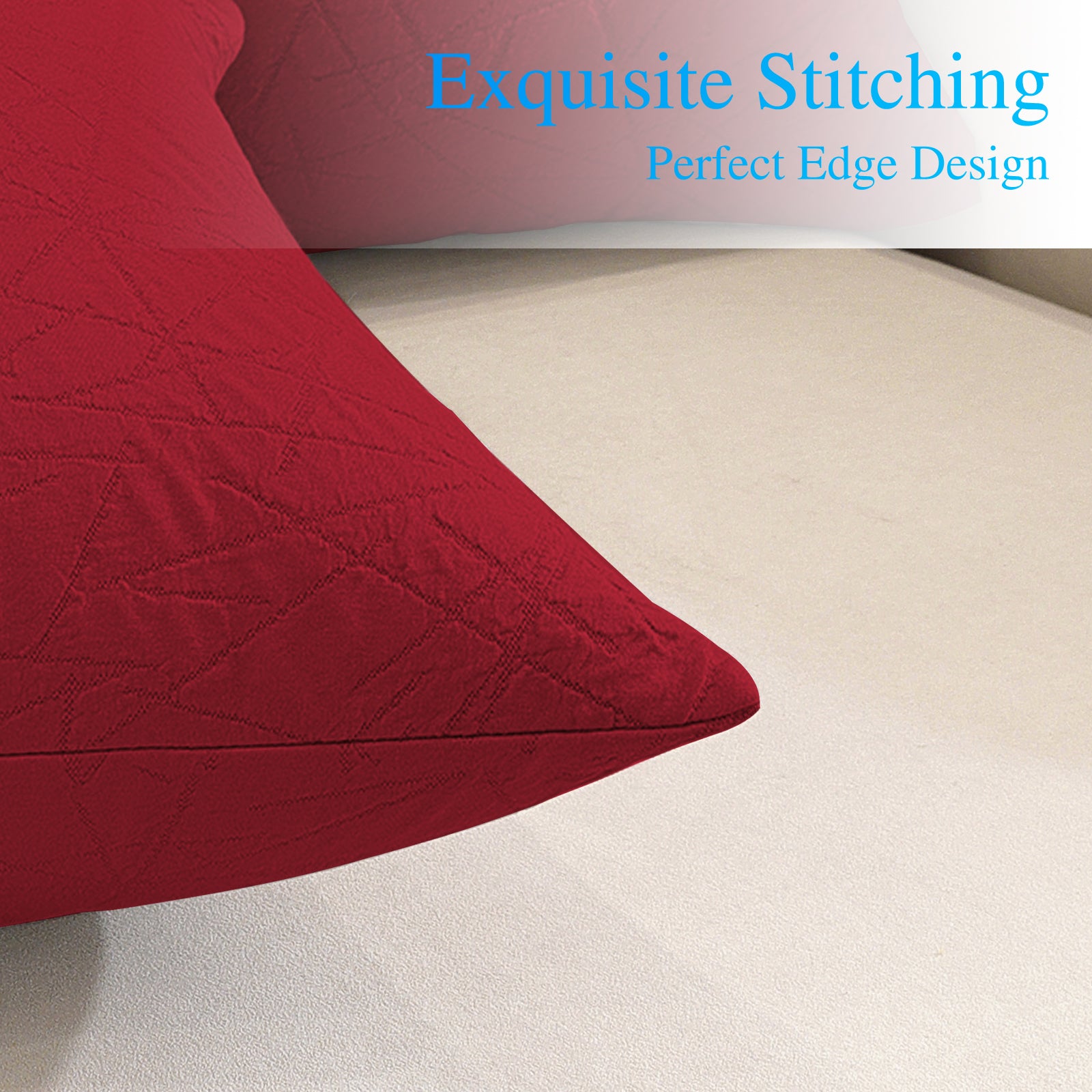 Ystyle 2 Pieces Sofa Cushion Covers 50 x 50 cm, Cushion Covers with Invisible Zipper, Square Pillowcases, Modern Sofa Pillowcases, for Living Room Bedroom Balcony Outdoor