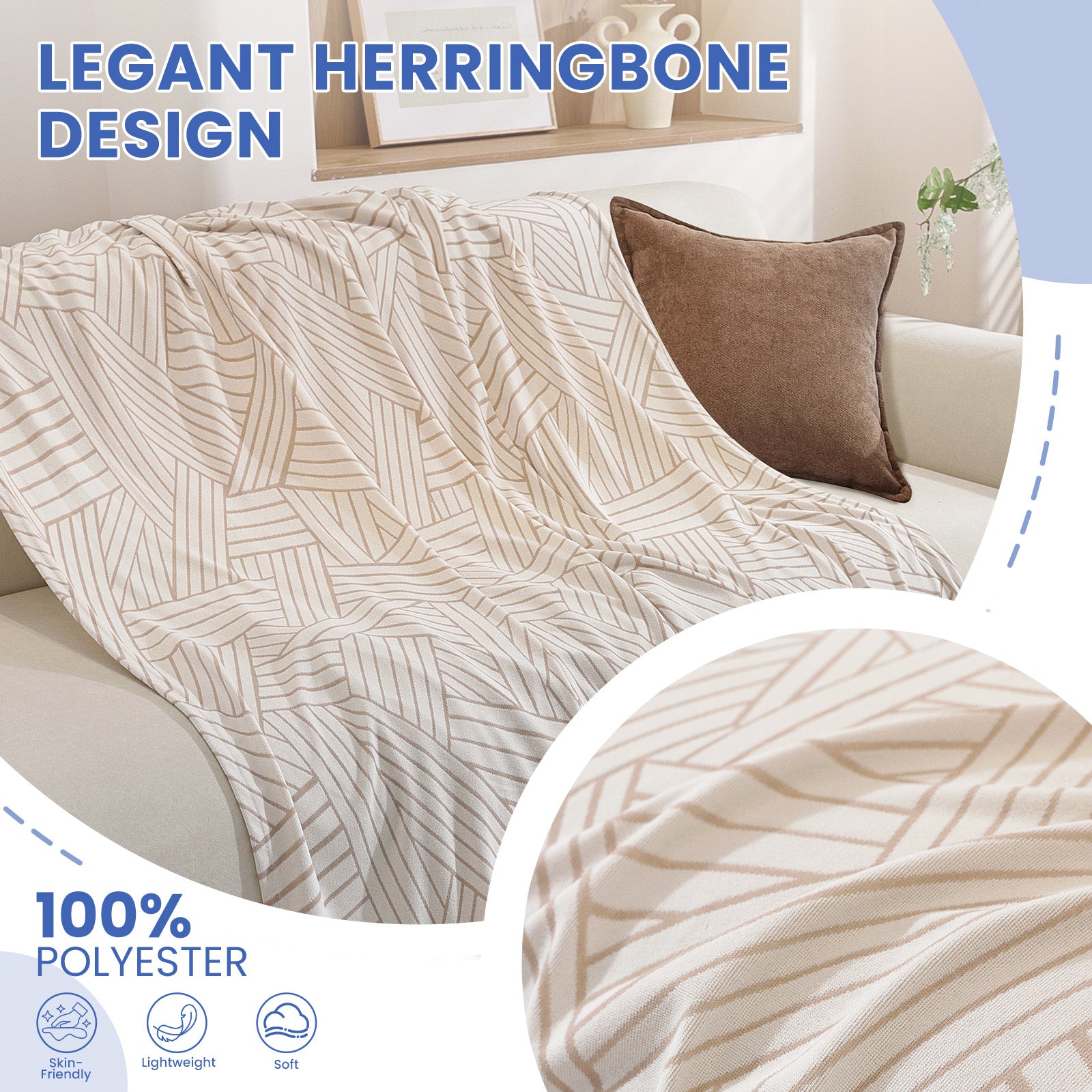 Ystyle Sofa Cover 180x280 CM, Non-Slip Full Sofa Protector, Cat Scratch-Resistant Sofa Cover, Washable Stain-Proof Sofa Slipcover, Ideal as Decorative Throw or Picnic Blanket