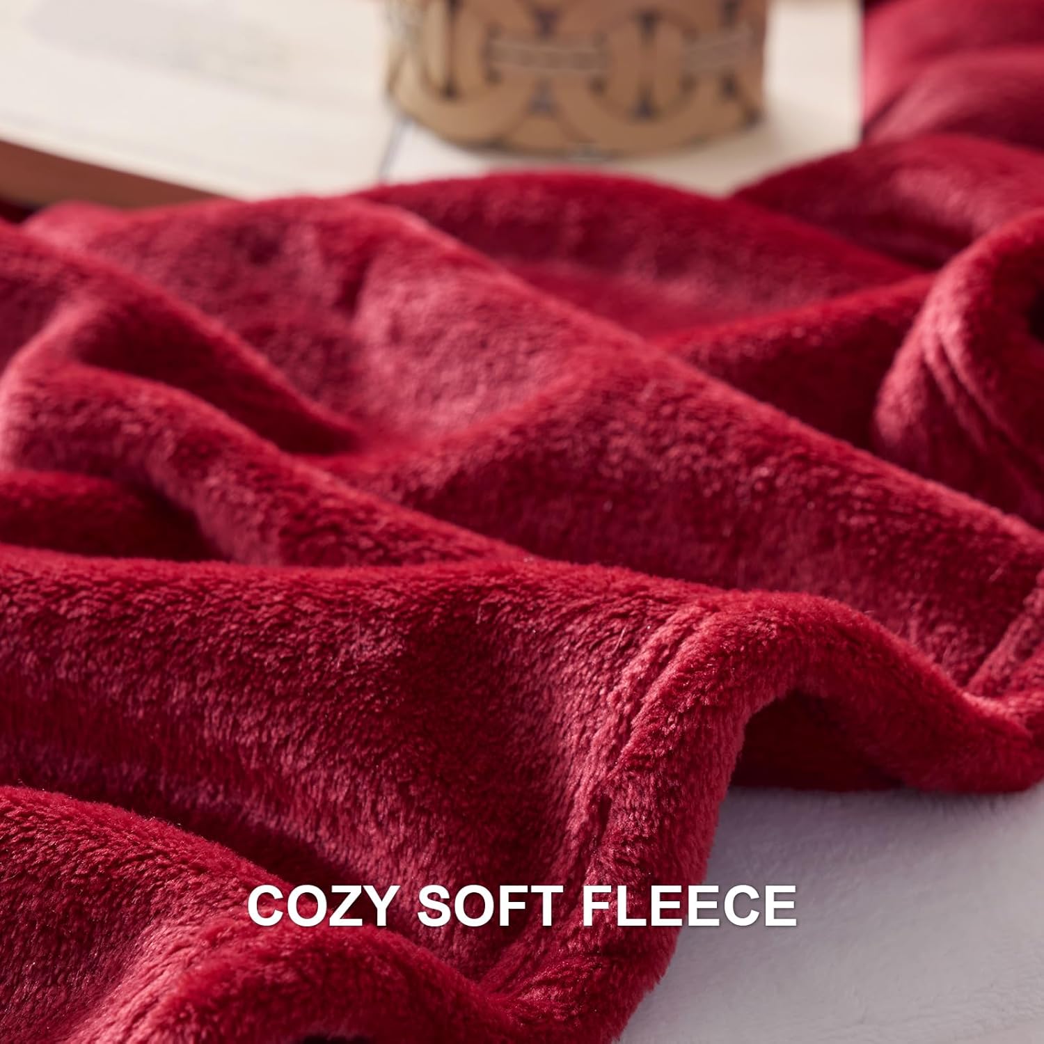 YSTYLE Soft Flannel Fleece Twin Blanket Plush Throw 160 x 200 CM