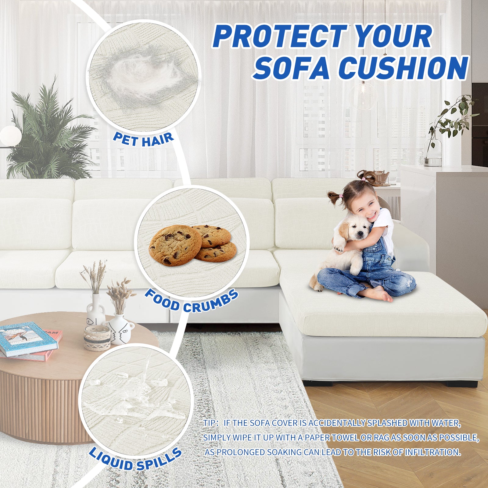 Copertura impermeabile e stretch per sedile del divano 1 posto Geometrica | YSTYLE