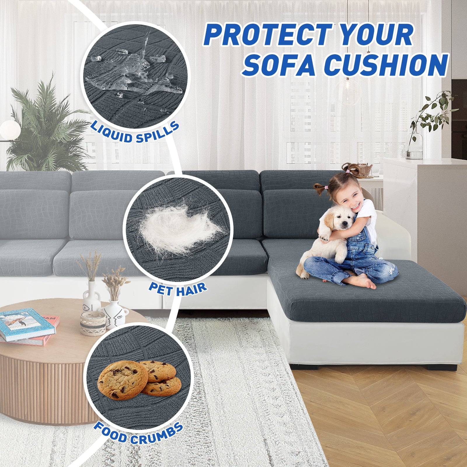 Copertura impermeabile e stretch per sedile del divano 1 posto Geometrica | YSTYLE