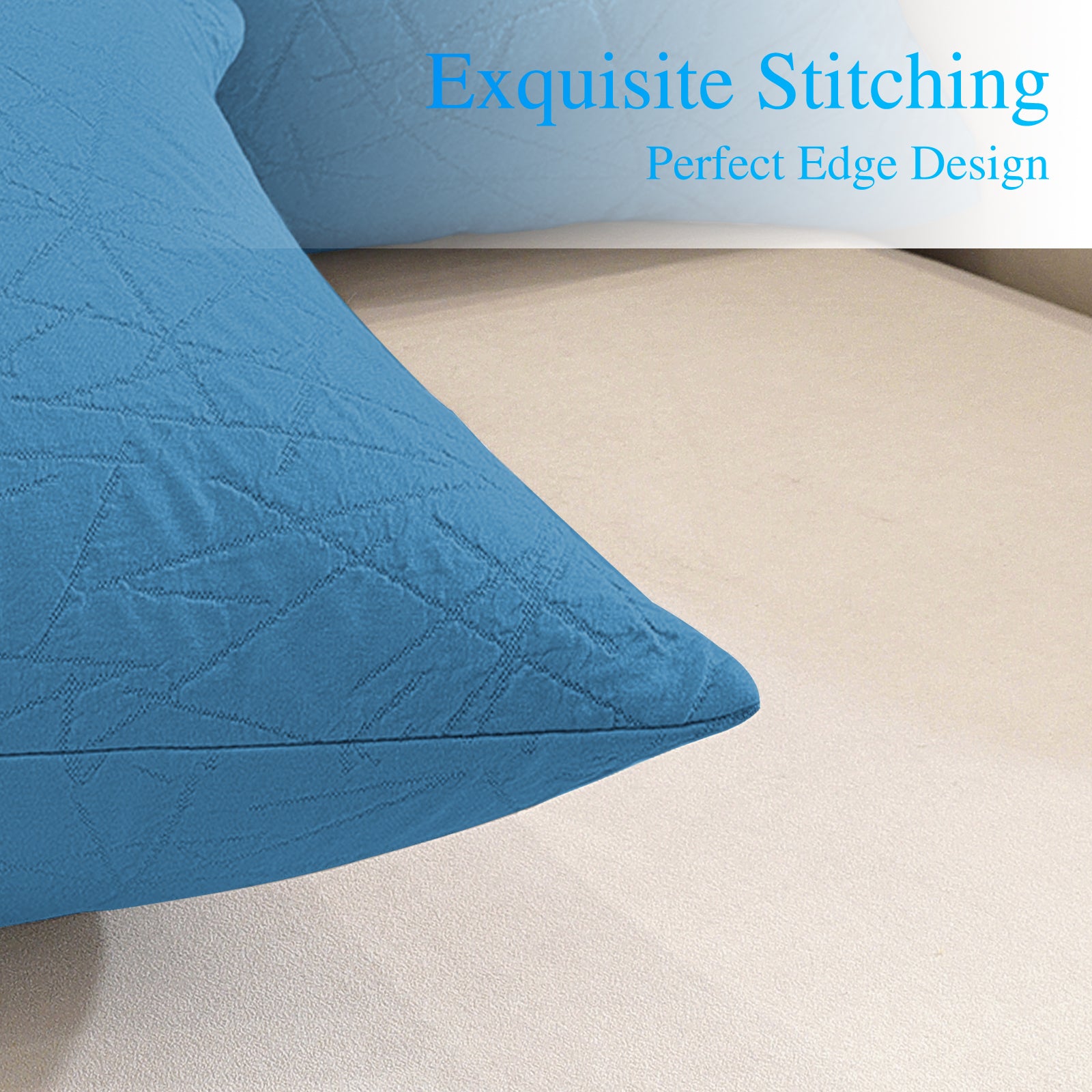 Ystyle 2 Pieces Sofa Cushion Covers 50 x 50 cm, Cushion Covers with Invisible Zipper, Square Pillowcases, Modern Sofa Pillowcases, for Living Room Bedroom Balcony Outdoor