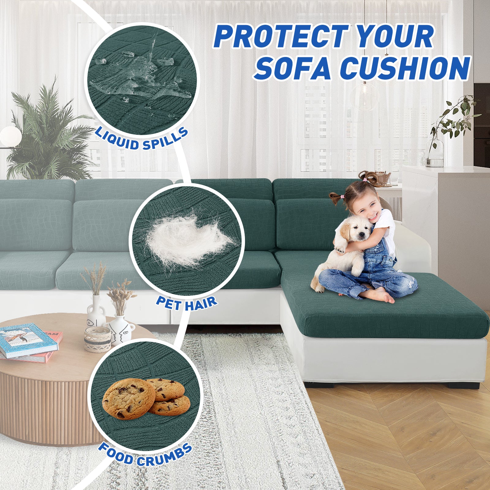 Copertura impermeabile e stretch per sedile del divano 1 posto Geometrica | YSTYLE