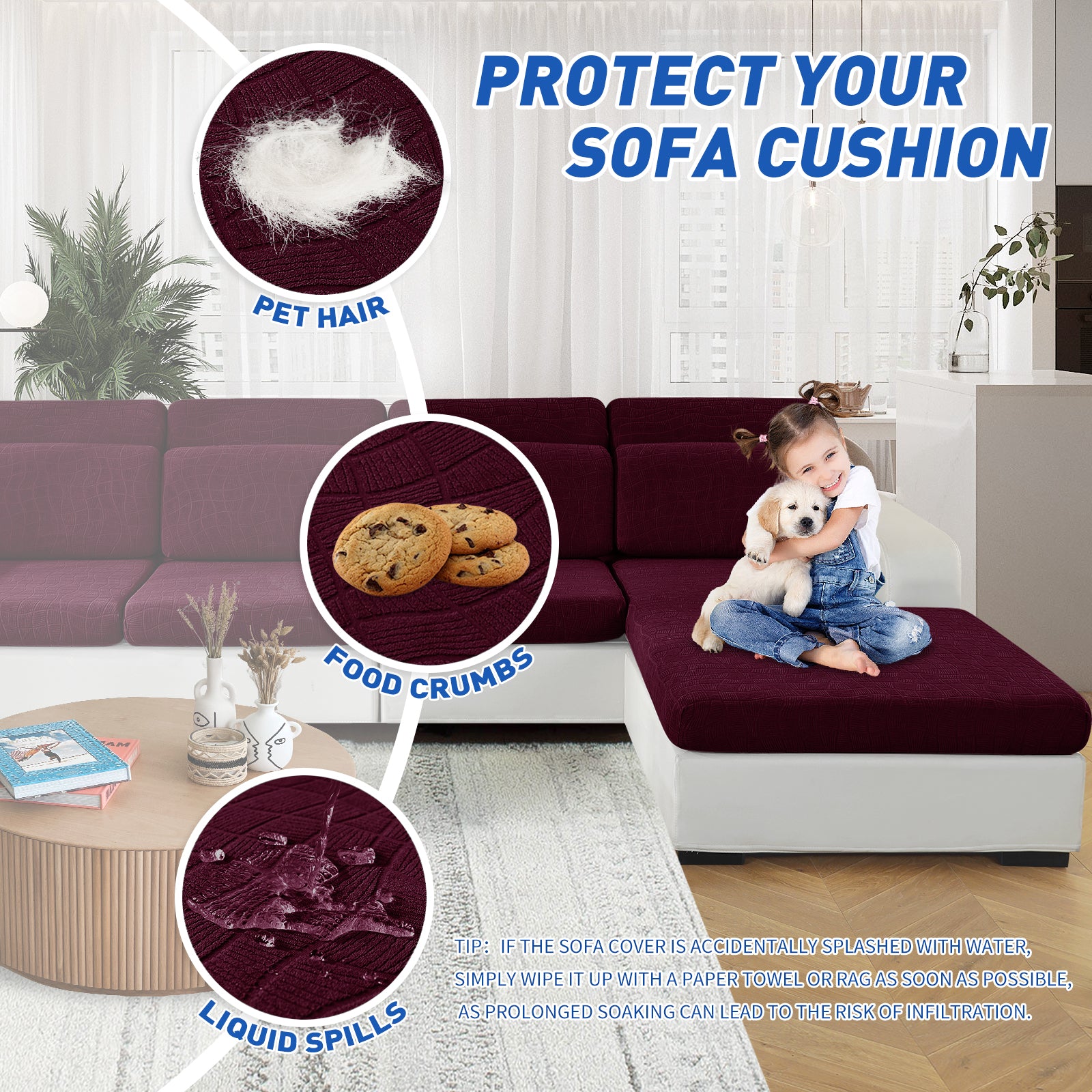 Copertura impermeabile e stretch per sedile del divano 1 posto Geometrica | YSTYLE