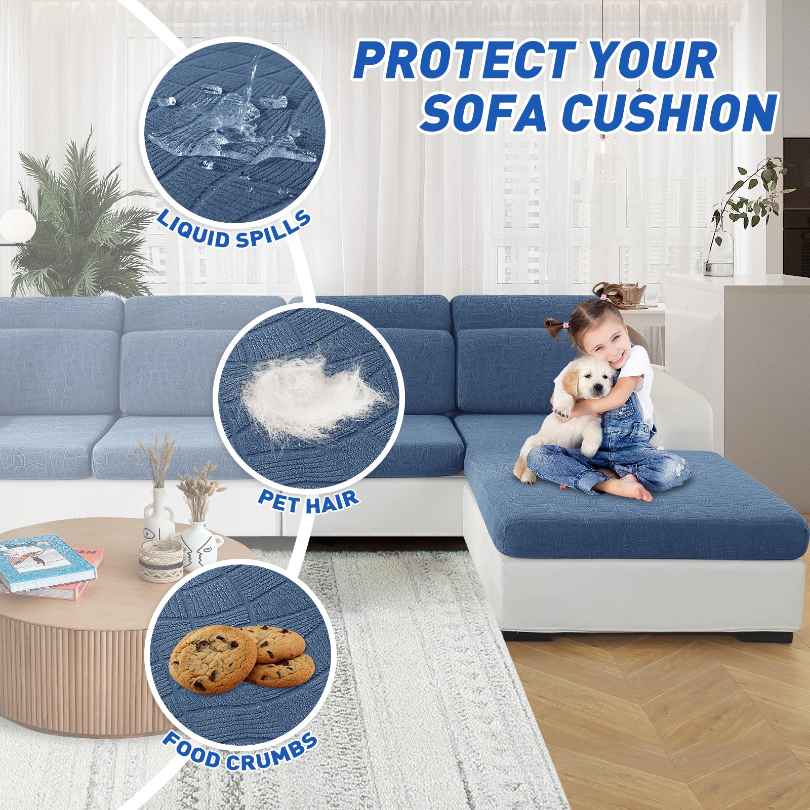 Copertura impermeabile e stretch per sedile del divano 1 posto Geometrica | YSTYLE