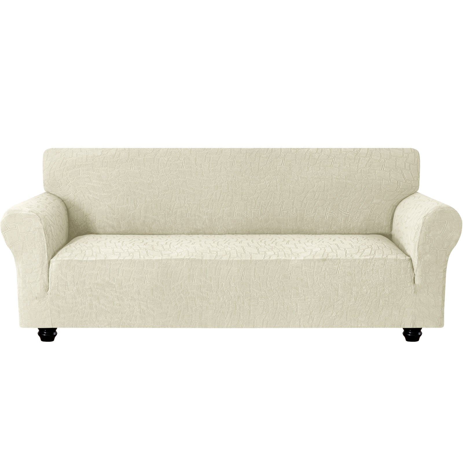 Ystyle Stretch 4 Seater Sofa Cover Jacquard Geometric Pattern-YSTYLE