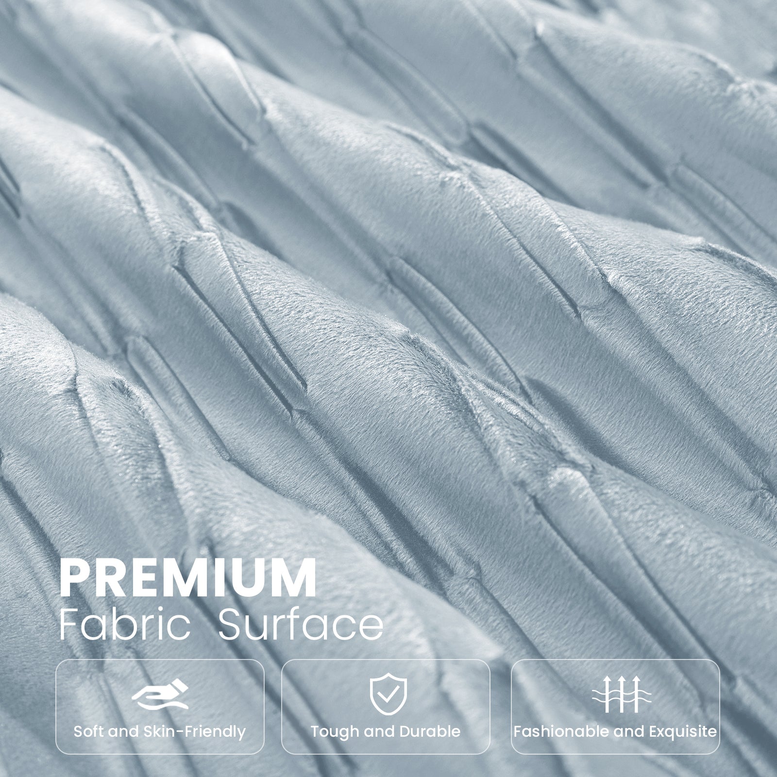 Ystyle Sofa Cushion Covers 40 x 40 cm Set of 2 Soft Velvet Sofa Cushion Covers Modern Bedroom Sofa Bed Invisible Zipper Washable Elegant Durable