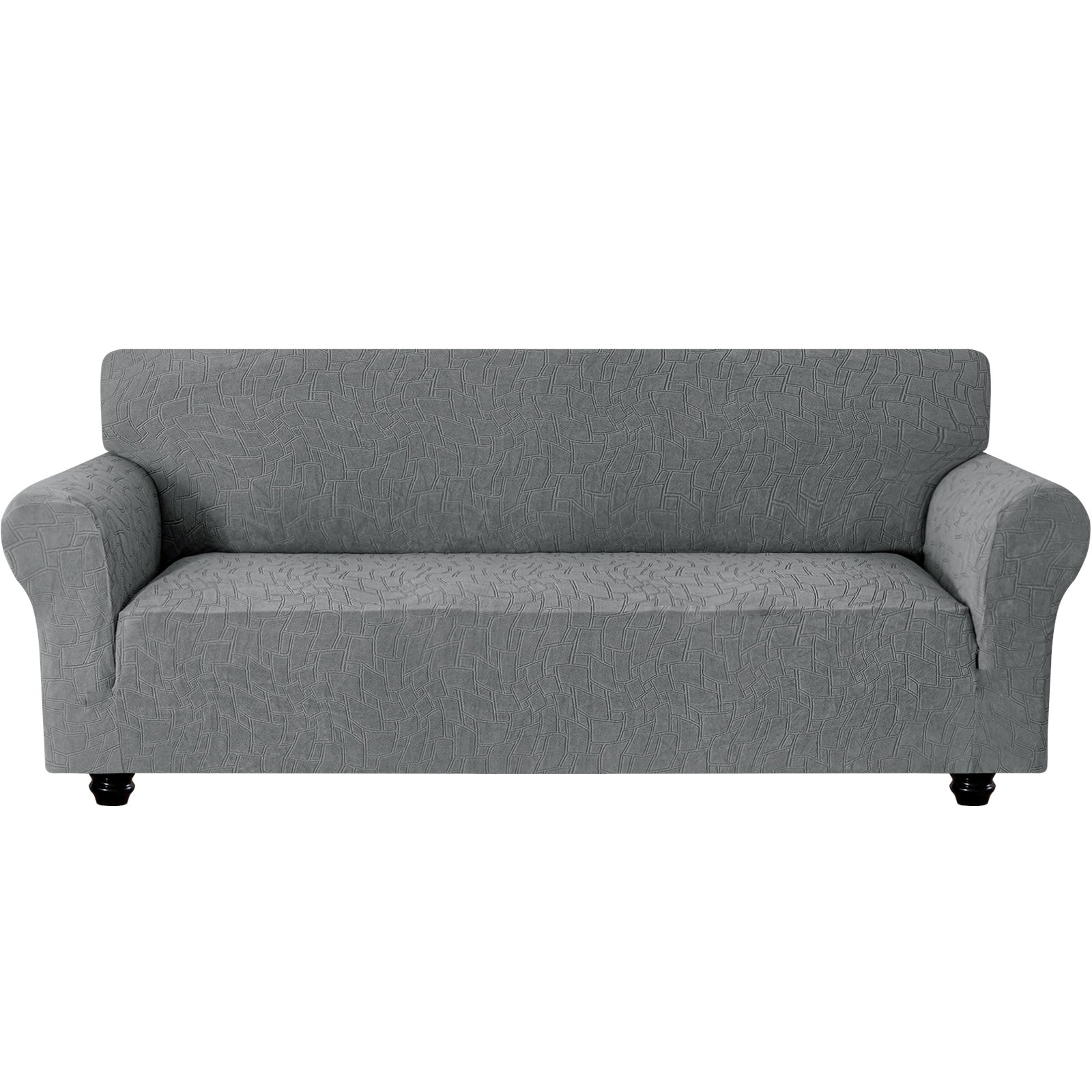 Ystyle Stretch 4 Seater Sofa Cover Jacquard Geometric Pattern-YSTYLE