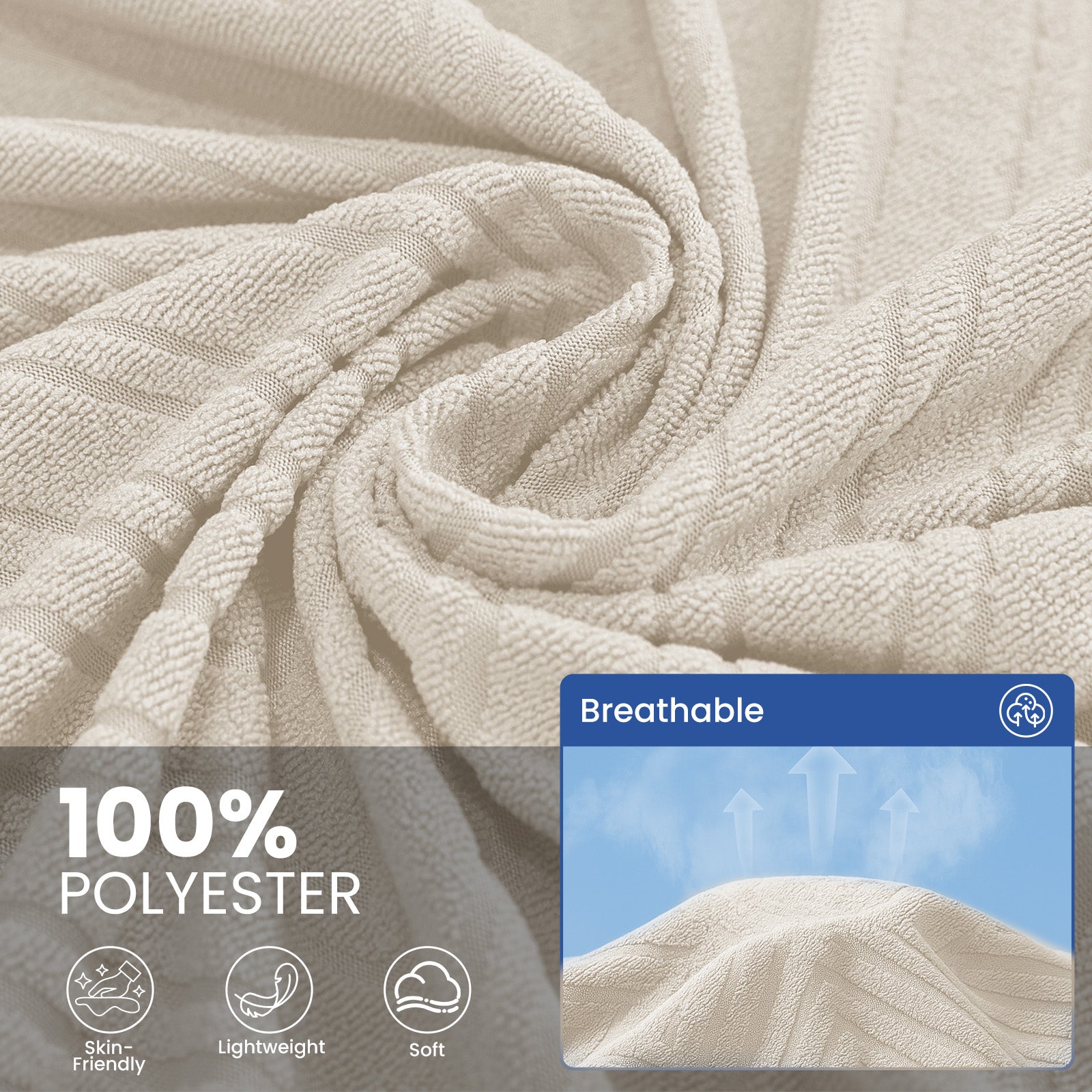 Ystyle 4 Seater Sofa Cover, 180x380 cm, Anti-Claw Protection, Soft Universal Sofa Cover, Anti-Dust, Large Size Modern Washable Sofa Throw